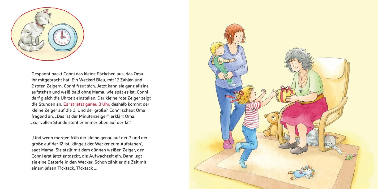 Detailansicht: LESEMAUS 190: Conni lernt die Uhrzeit (Taschenbuch)