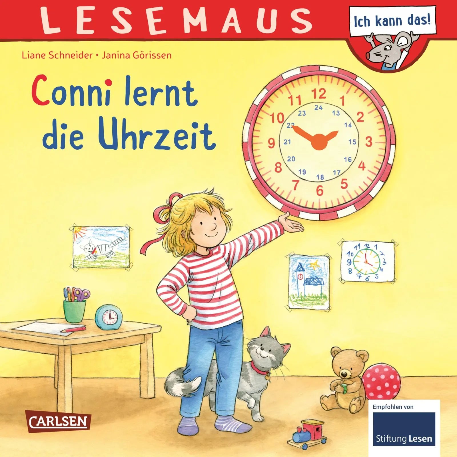 Cover: LESEMAUS 190: Conni lernt die Uhrzeit (Taschenbuch) von Liane Schneider