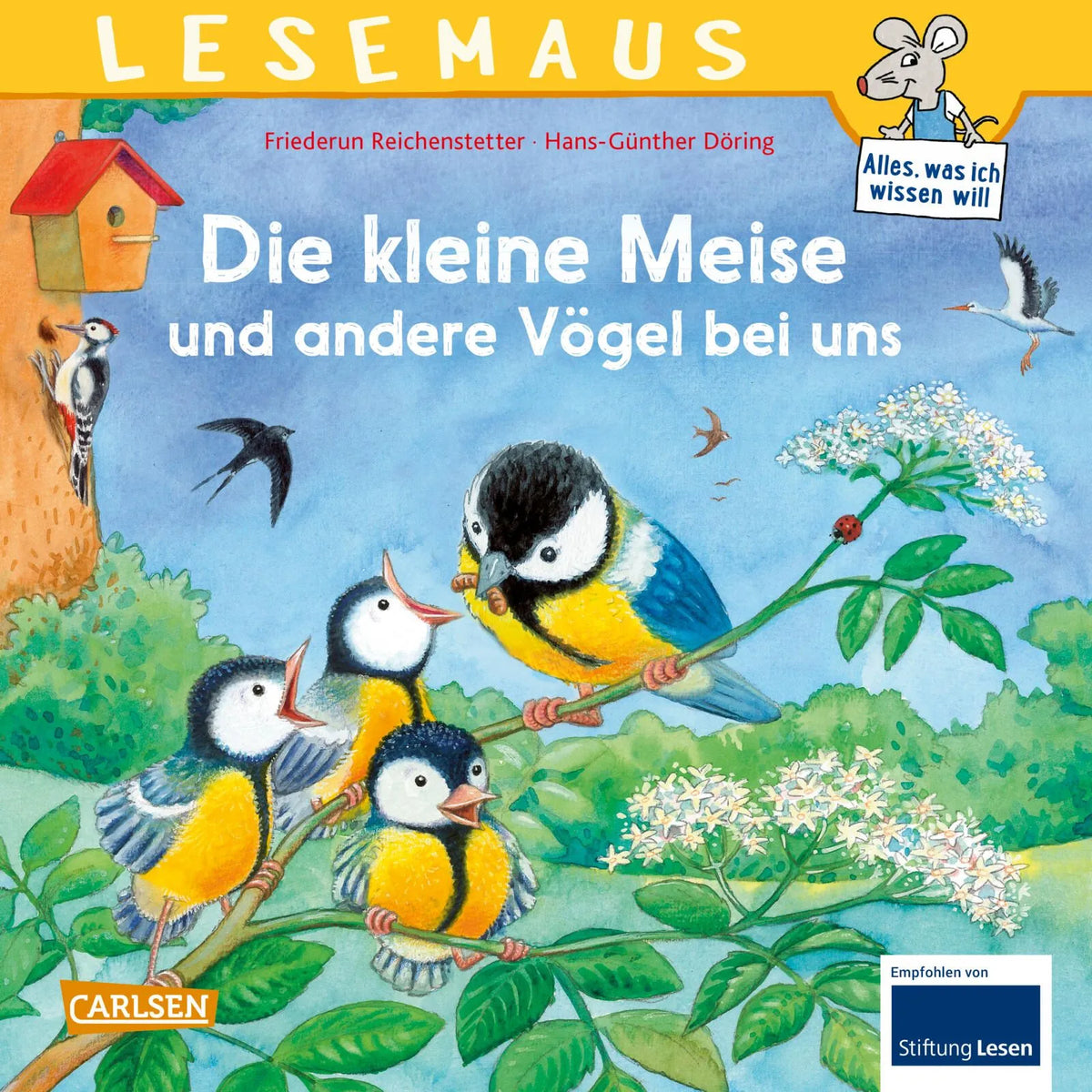 Cover: LESEMAUS 195: Die kleine Meise und andere Vögel bei uns (Taschenbuch) von Friederun Reichenstetter
