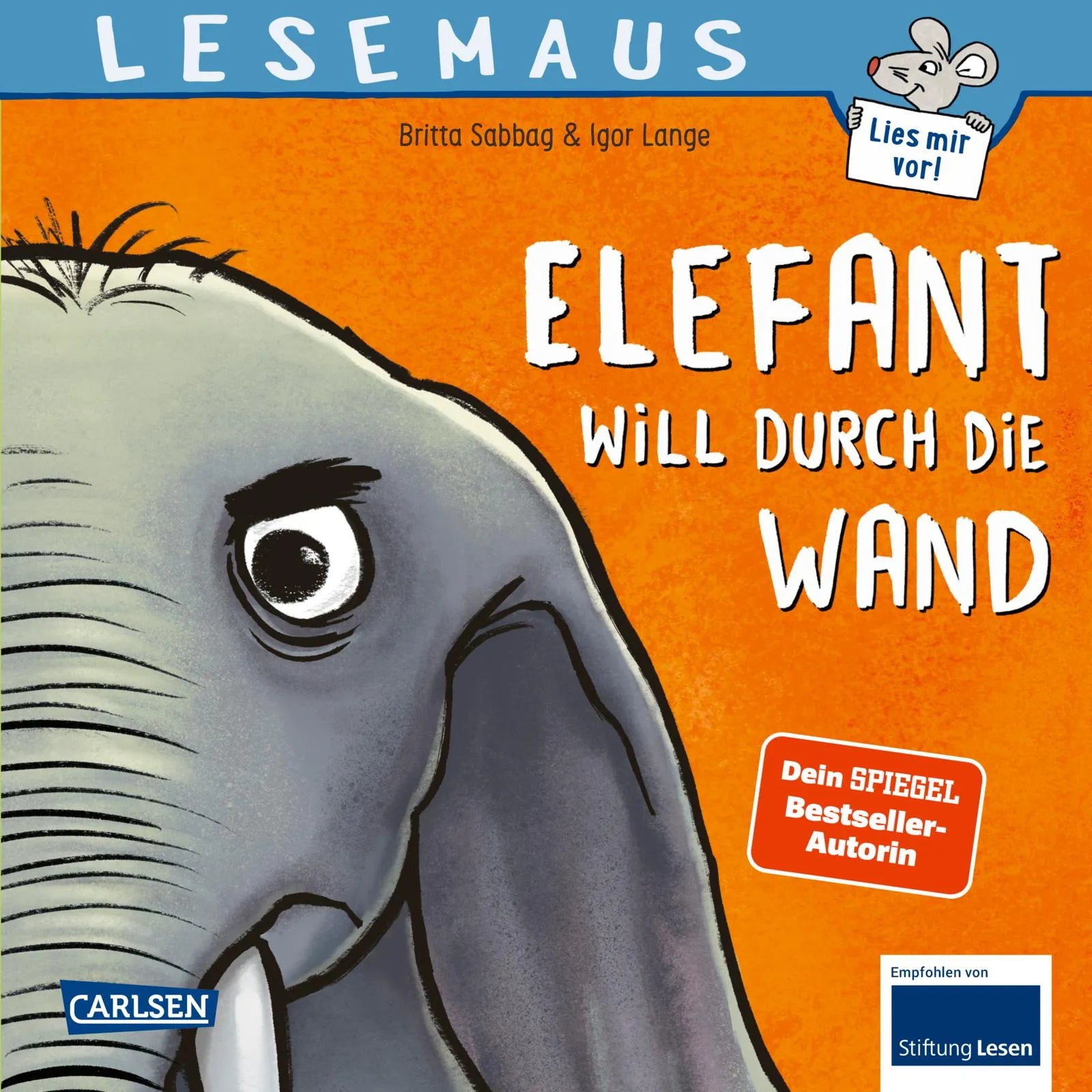Buchcover von 'LESEMAUS 203: Elefant will durch die Wand' - Taschenbuch von Britta Sabbag