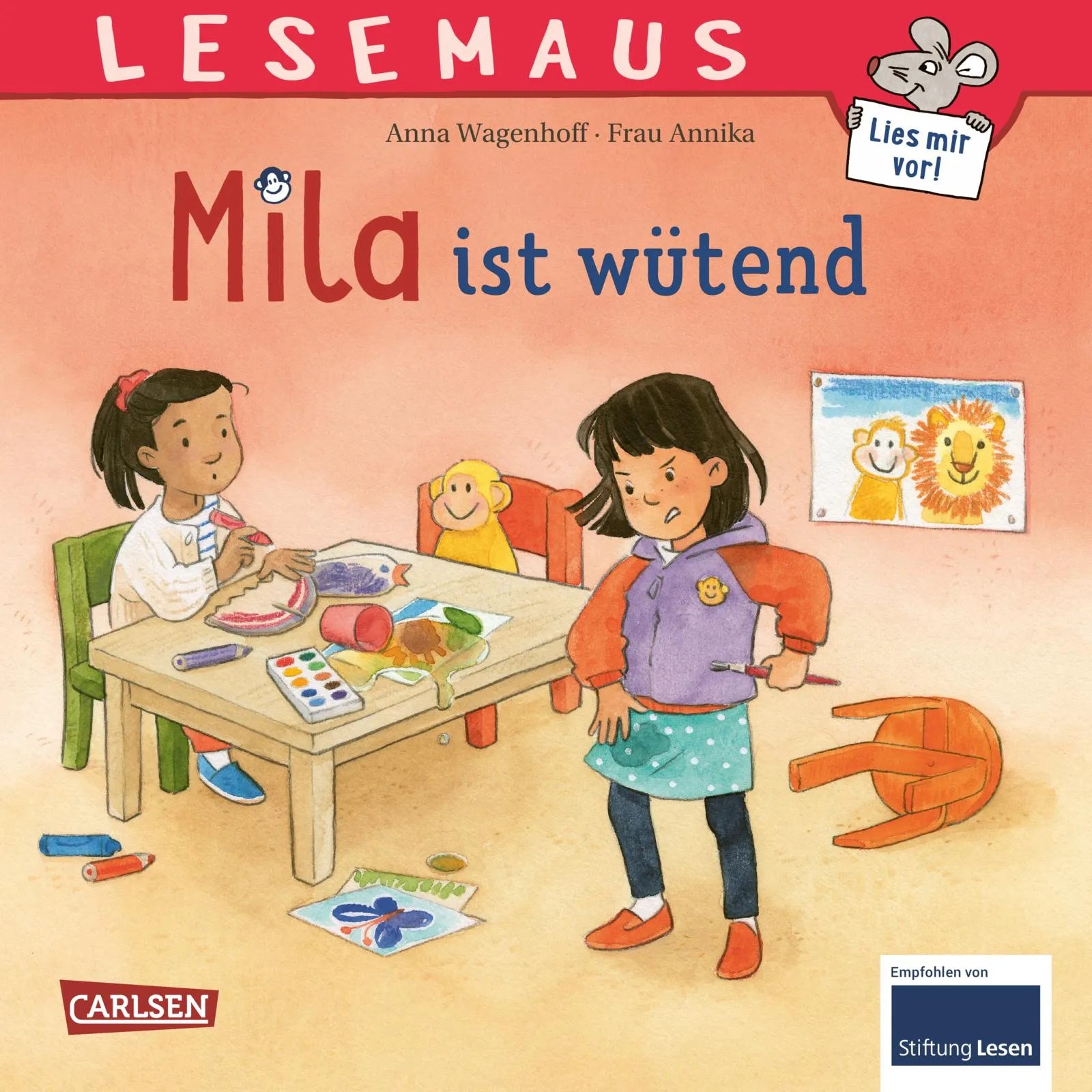 Buchcover von 'LESEMAUS 213: Mila ist wütend' - Taschenbuch von Anna Wagenhoff