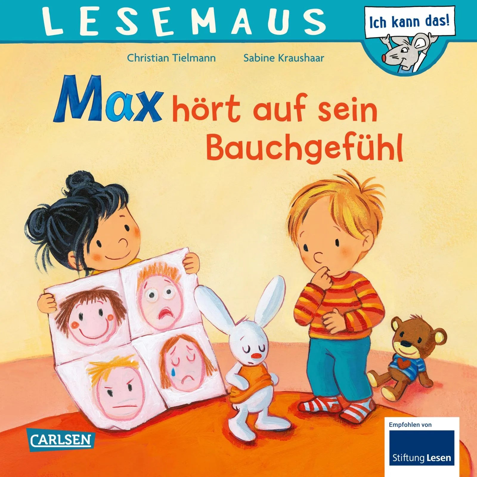Buchcover von 'LESEMAUS 34: Max hört auf sein Bauchgefühl' - Taschenbuch von Christian Tielmann