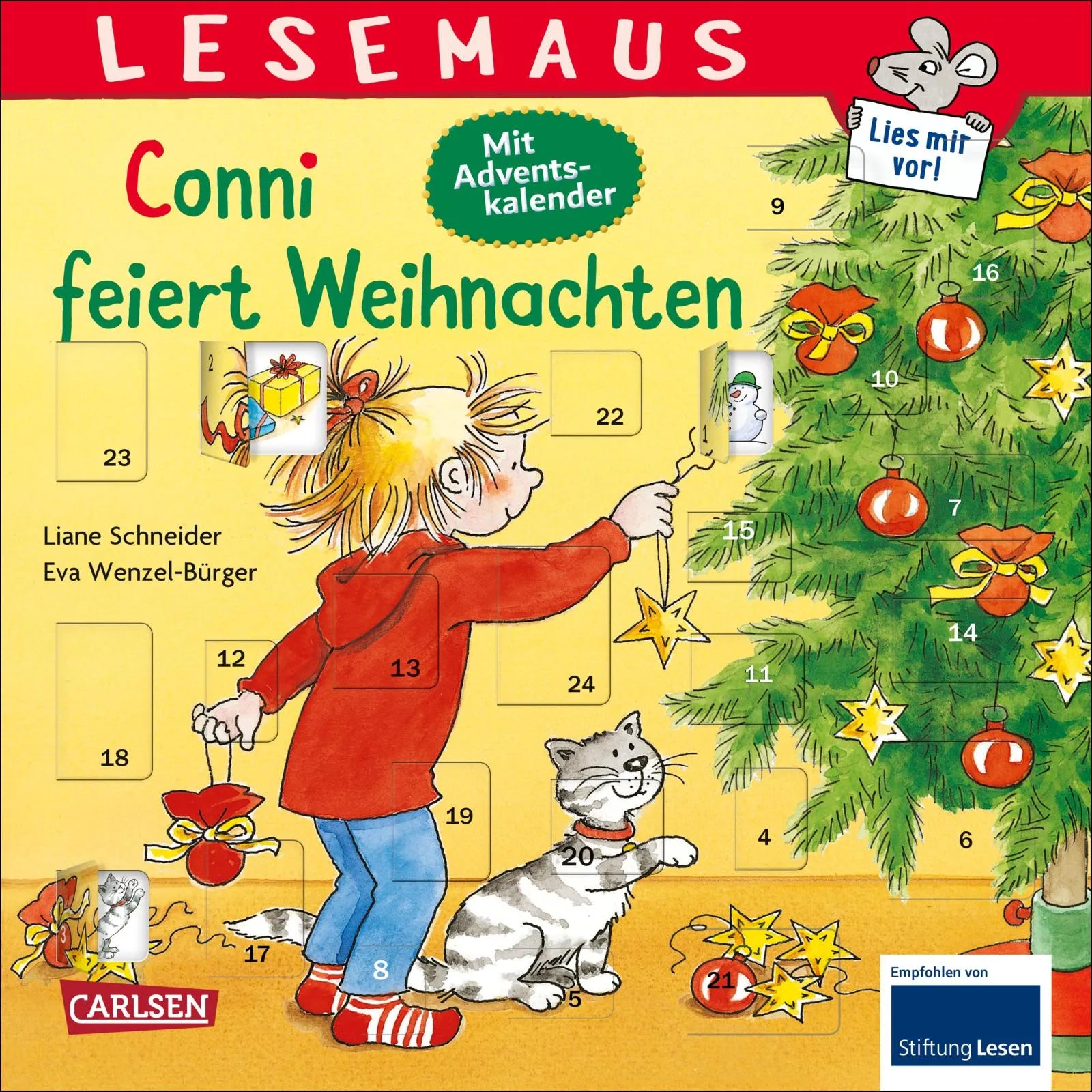 Cover: LESEMAUS 58: Conni feiert Weihnachten (Taschenbuch) von Liane Schneider
