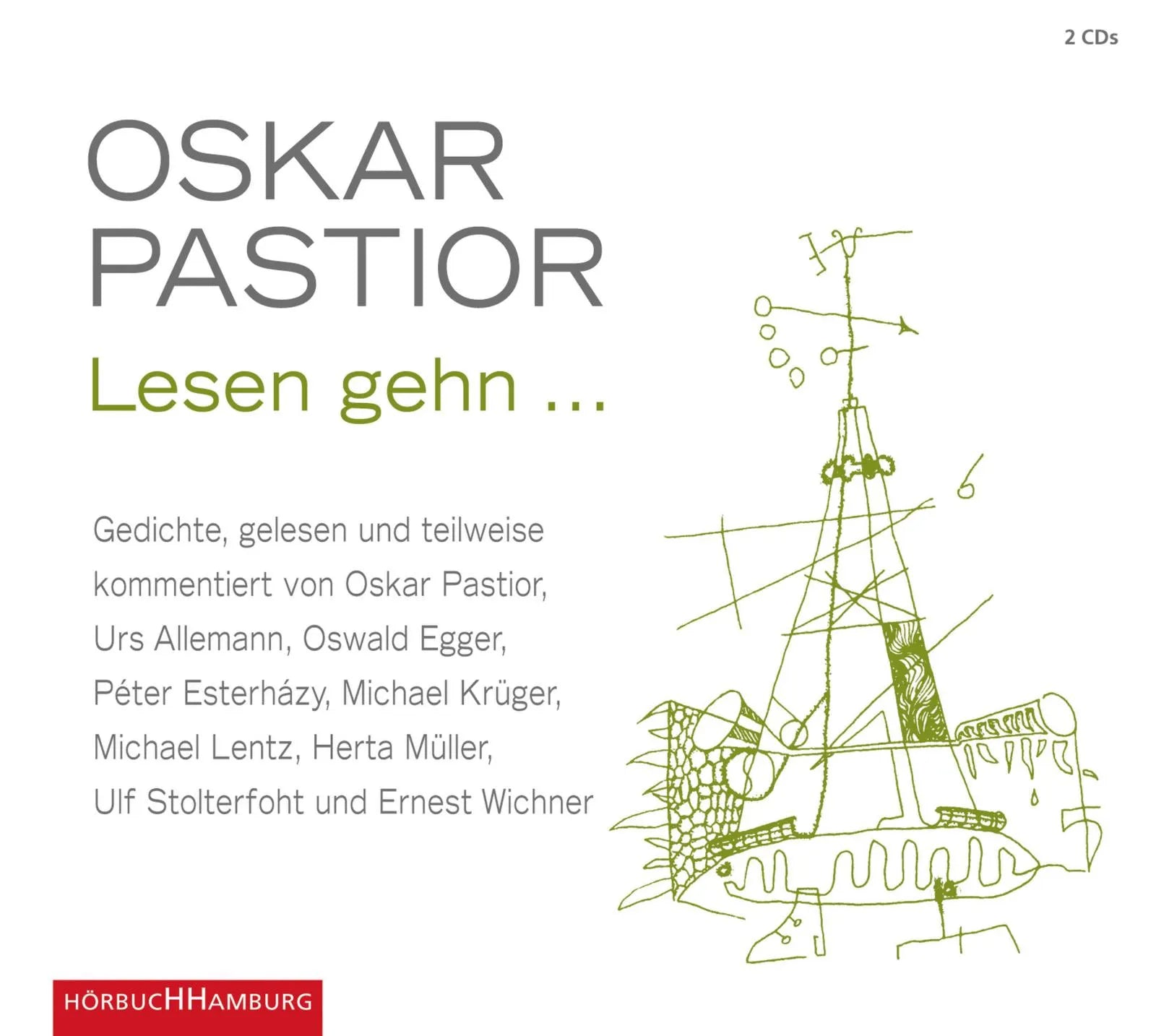 Buchcover von 'Lesen gehn ...' - Hörbuch (CD) von Oskar Pastior