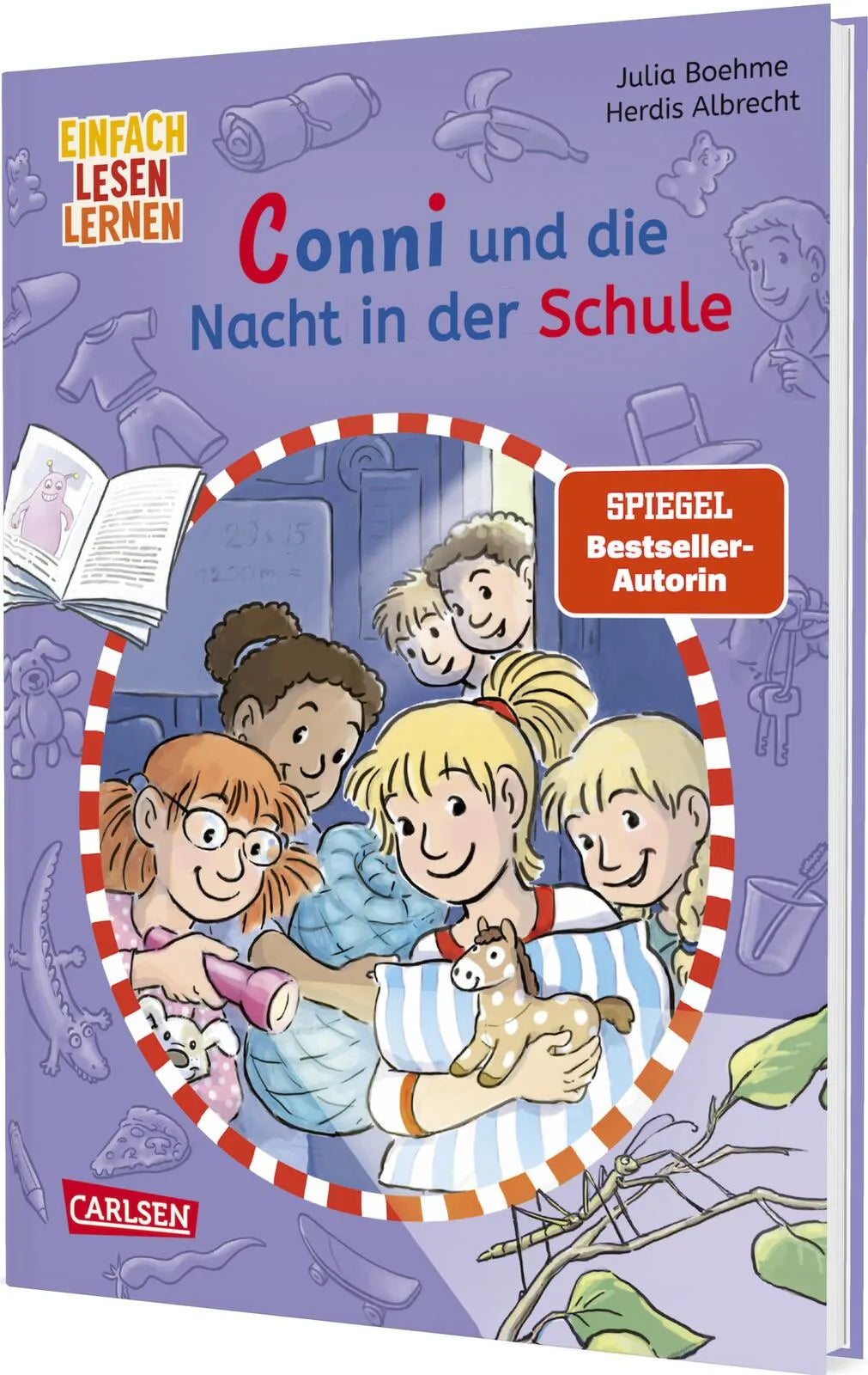 Cover: Lesen lernen mit Conni: Conni und die Nacht in der Schule (Hardcover) von Julia Boehme