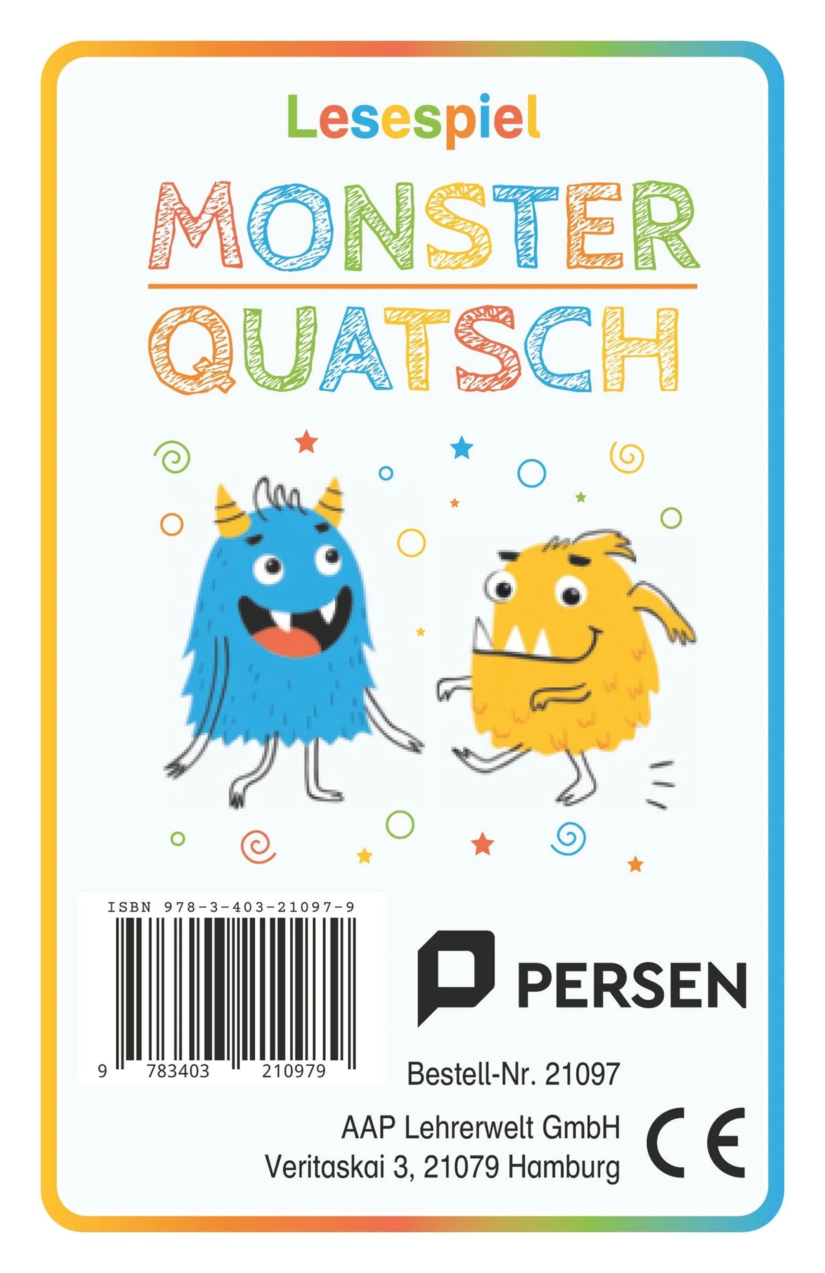 Kartenspiel: Lesespiel Monster-Quatsch