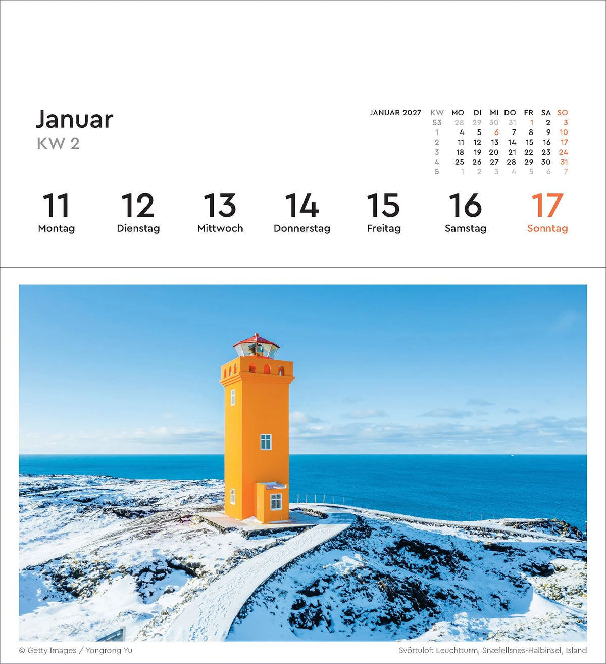 Leuchttürme - KUNTH Postkartenkalender 2027 – Ansicht