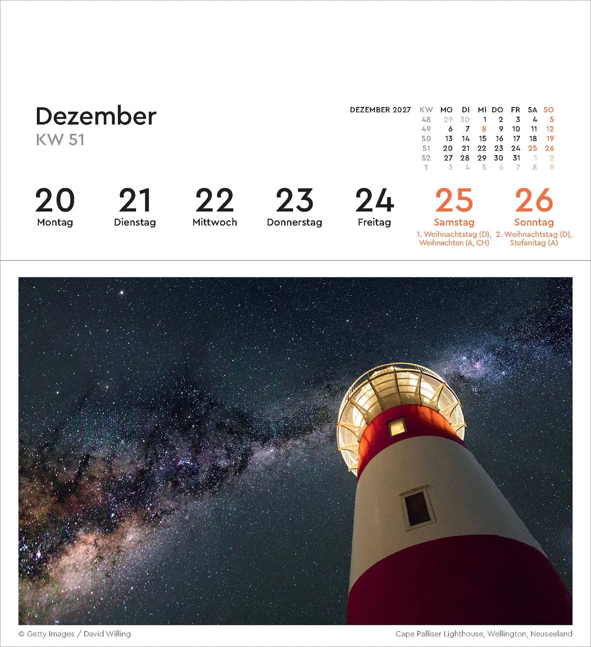 Leuchttürme - KUNTH Postkartenkalender 2027 – Ansicht