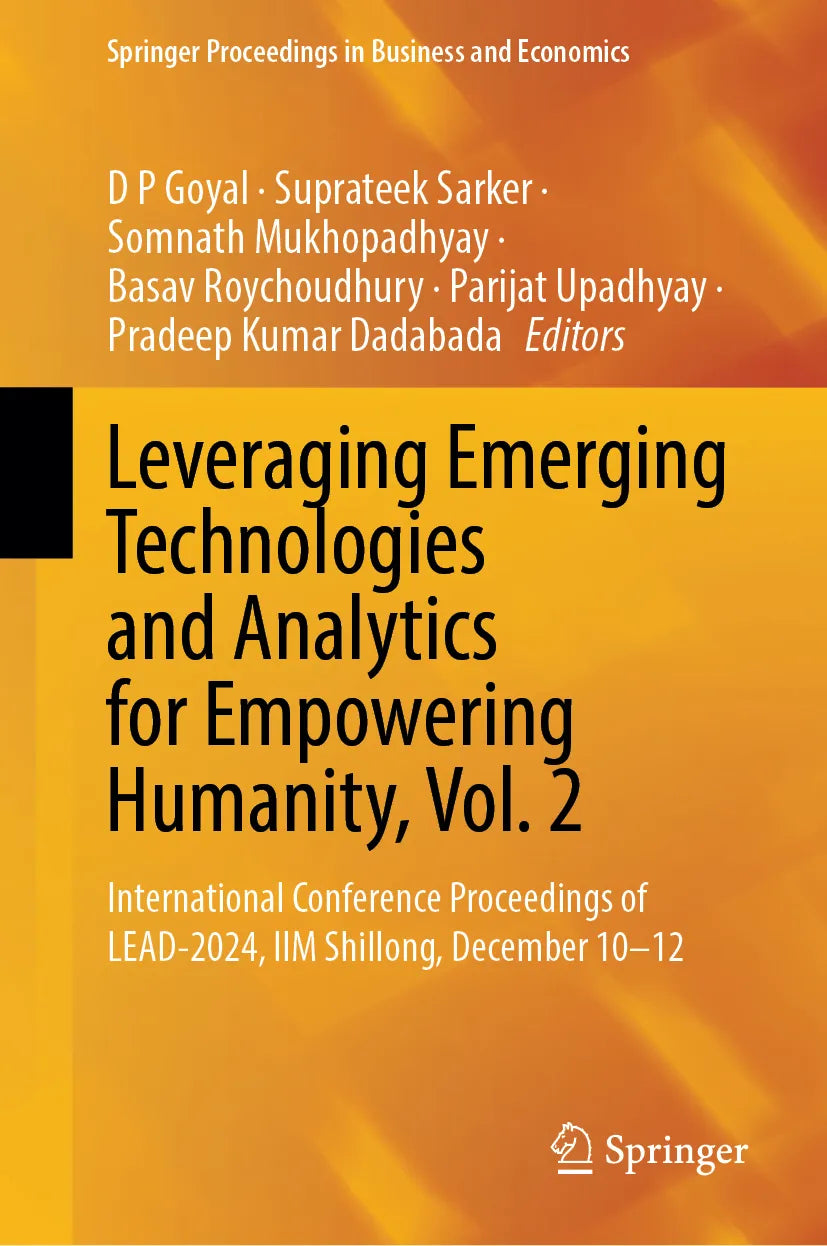 Cover: Leveraging Emerging Technologies and Analytics for Empowering Humanity, Vol. 2 (E-Book)