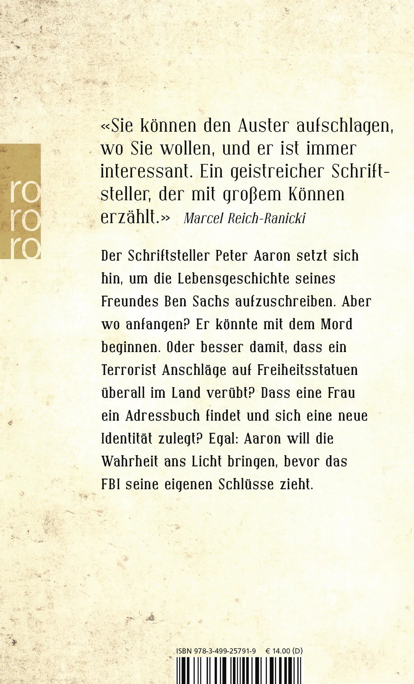 Buchrückseite von 'Leviathan' mit Klappentext - Taschenbuch