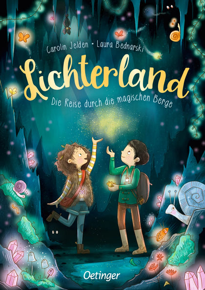 Buchcover von 'Lichterland 2. Die Reise durch die magischen Berge' - Gebundene Ausgabe von Carolin Jelden