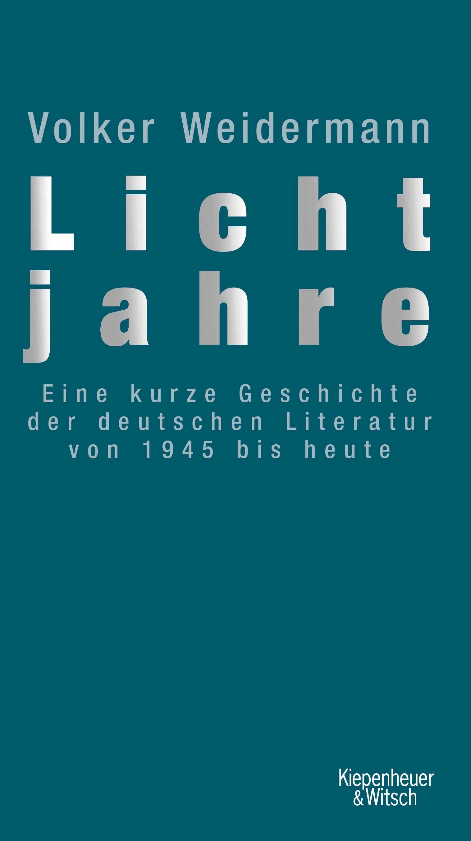 Buchcover von 'Lichtjahre' - Gebundene Ausgabe von Volker Weidermann