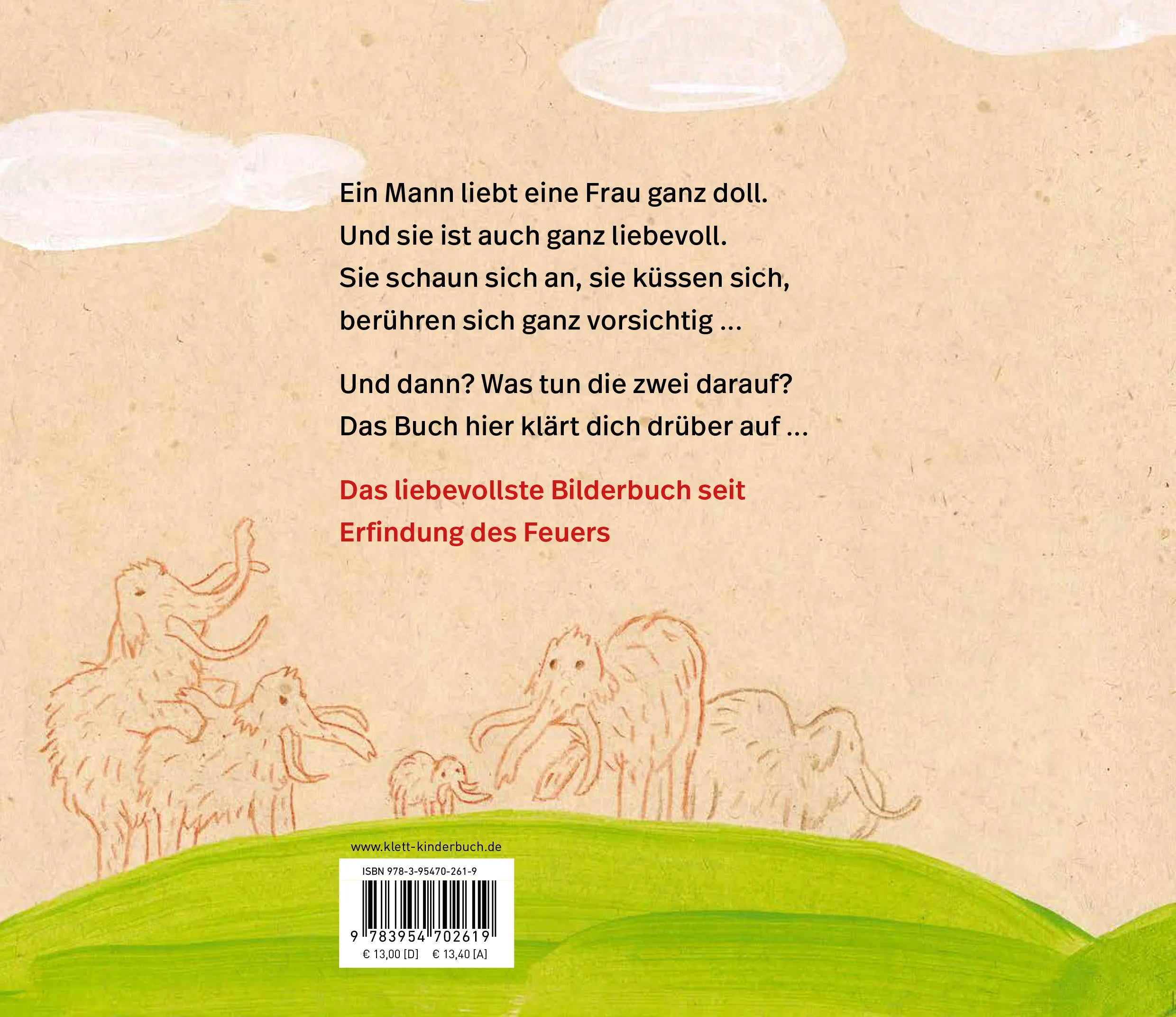 Buchrückseite von 'Liebe machen' mit Klappentext - Gebundene Ausgabe