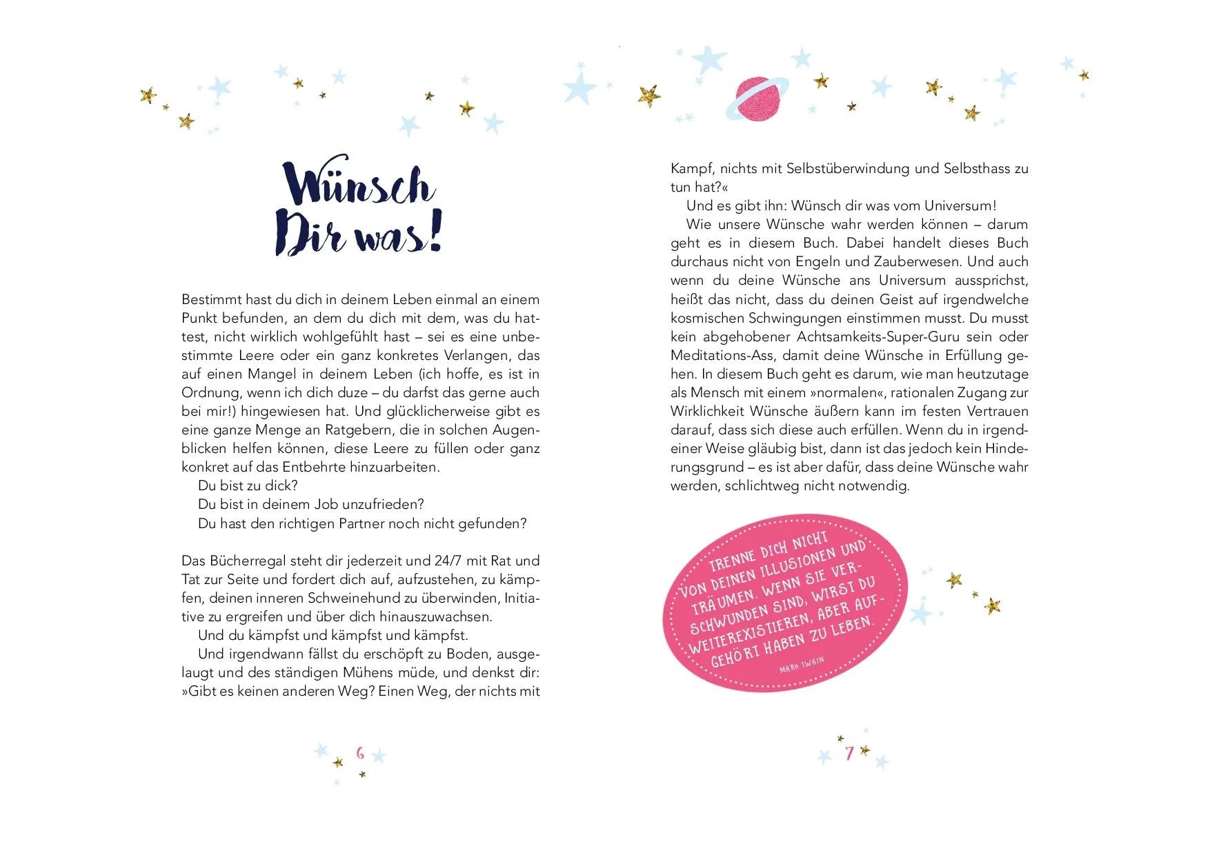 Innenansicht von 'Liebes Universum, ich wünsche mir …' - Gebundene Ausgabe