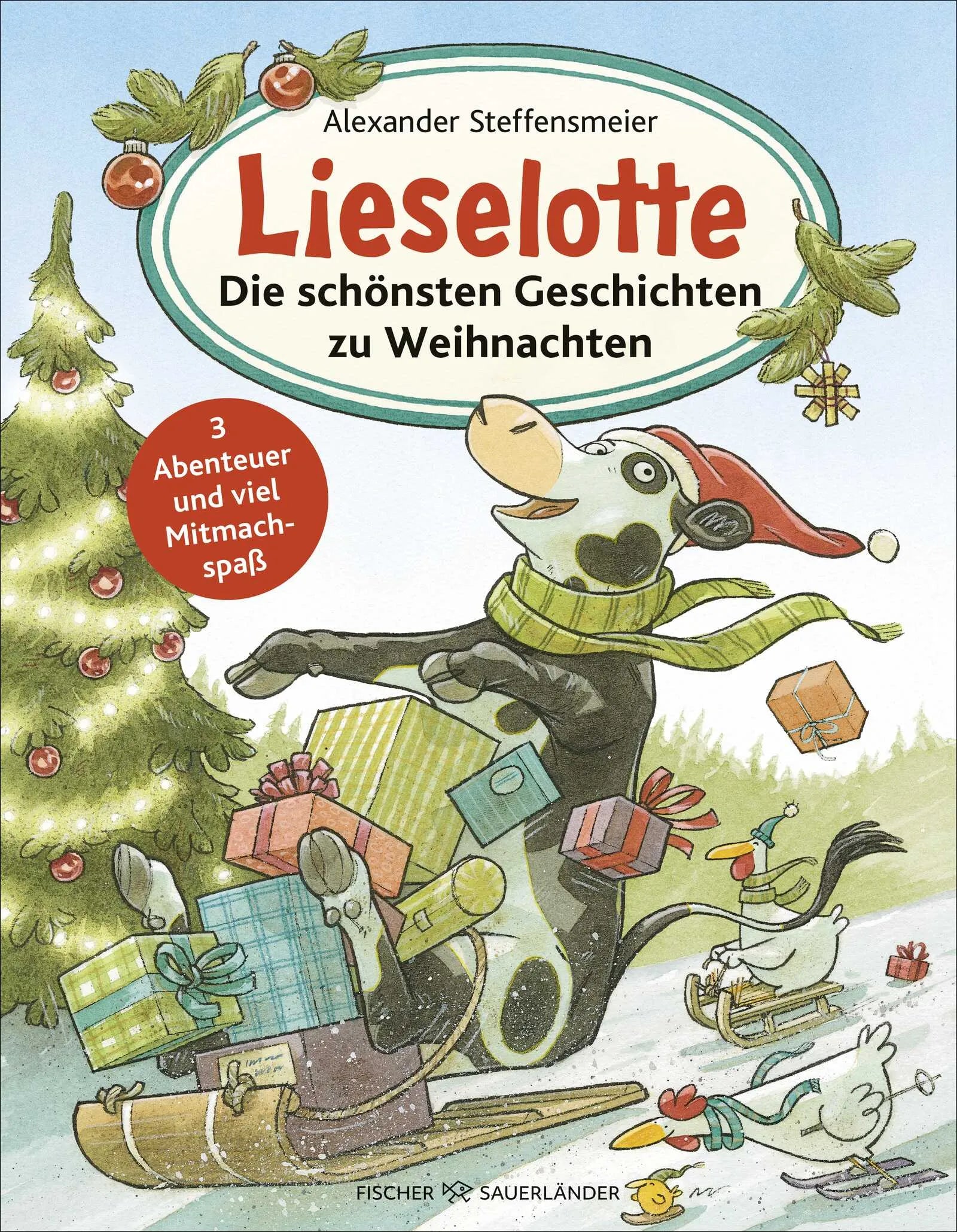 Buchcover von 'Lieselotte: Die schönsten Geschichten zu Weihnachten' - Gebundene Ausgabe von Alexander Steffensmeier