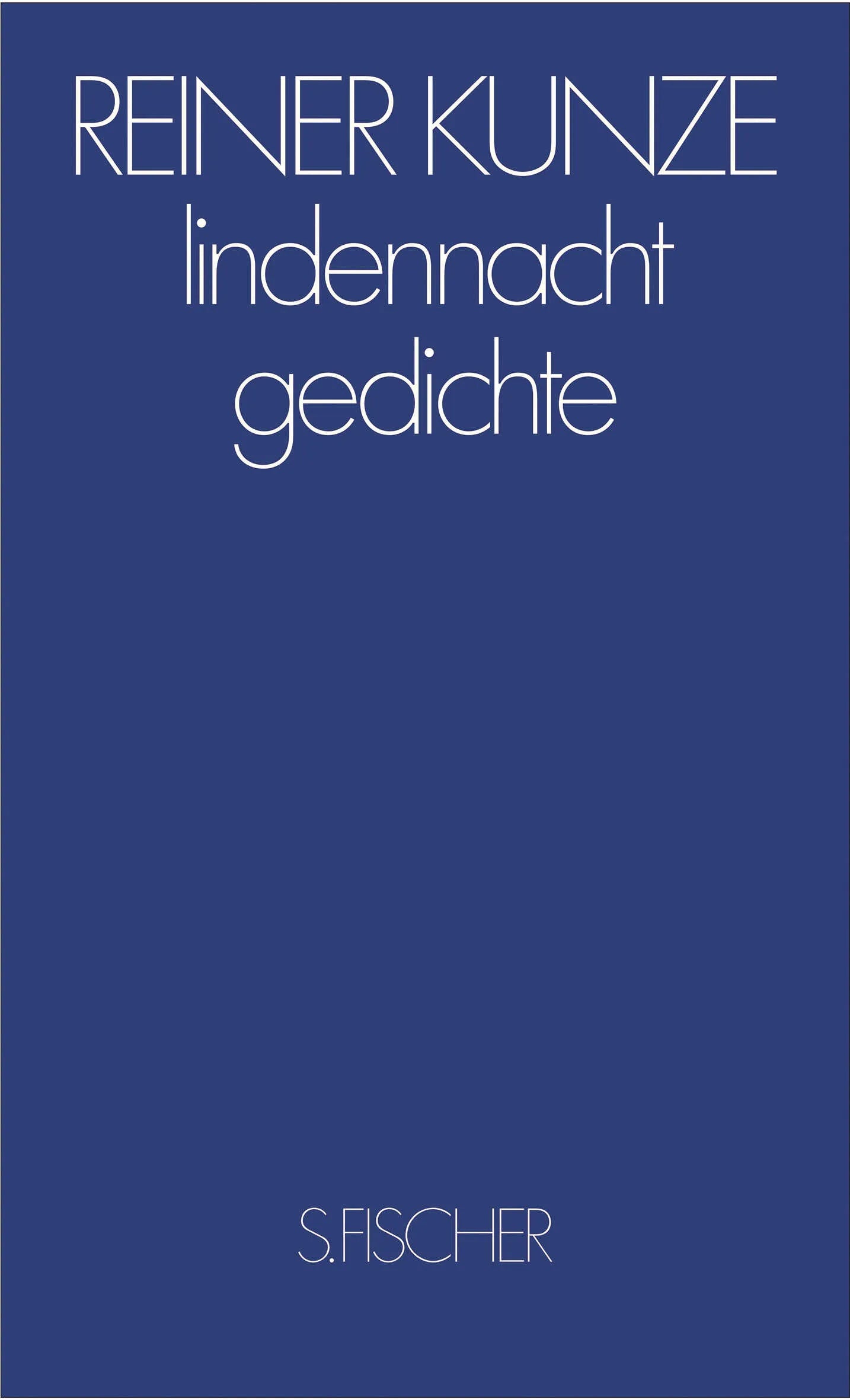 Buchcover von 'lindennacht' - Gebundene Ausgabe von Reiner Kunze