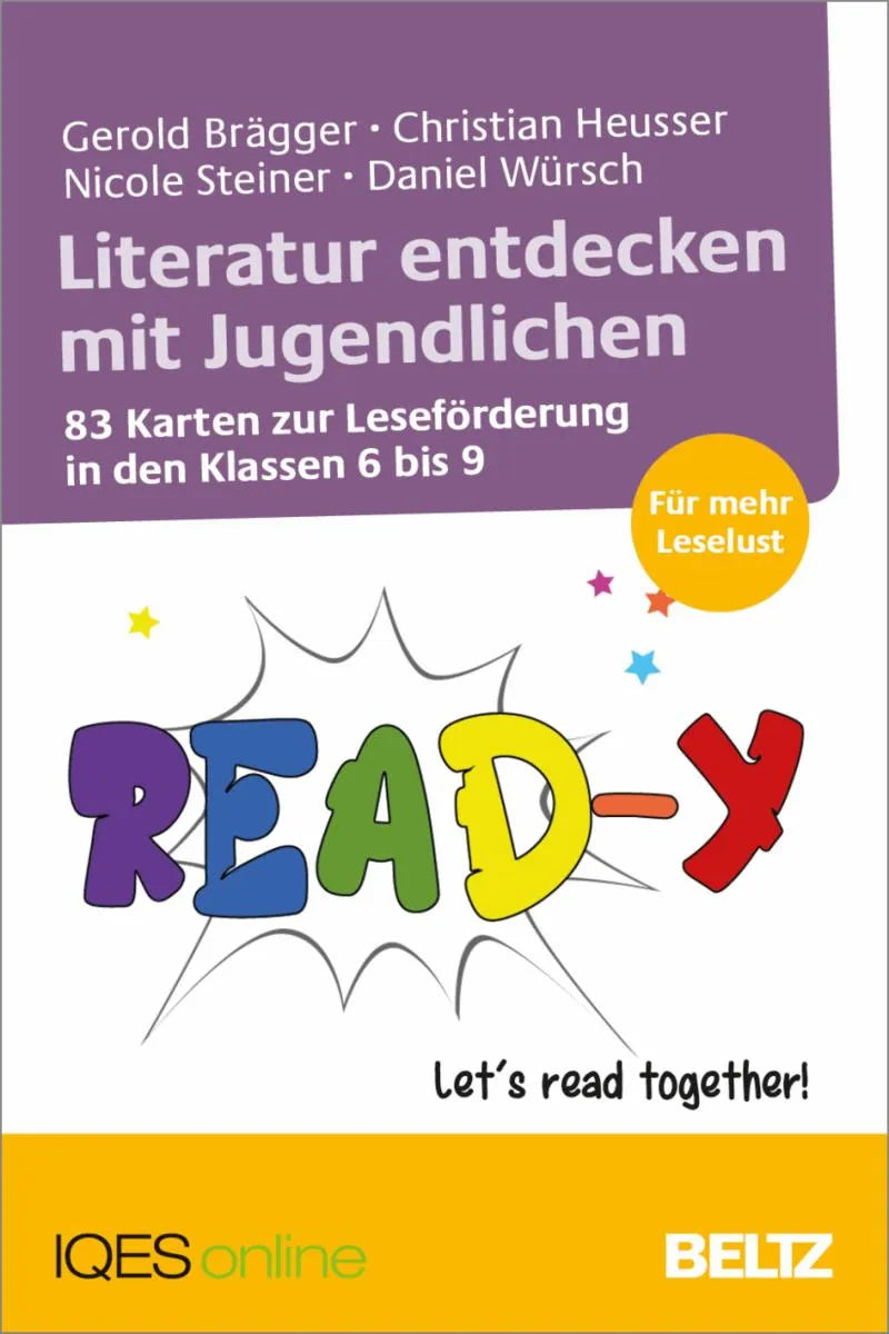Cover: Literatur entdecken mit Jugendlichen (E-Book) von Gerold Brägger