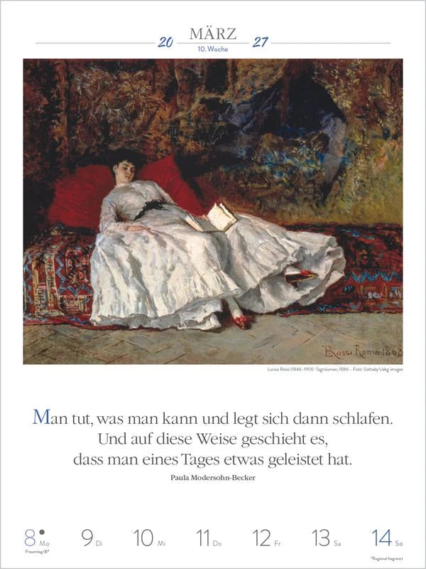 Literaturkalender Frauen lieben Lesen 2027 – Ansicht