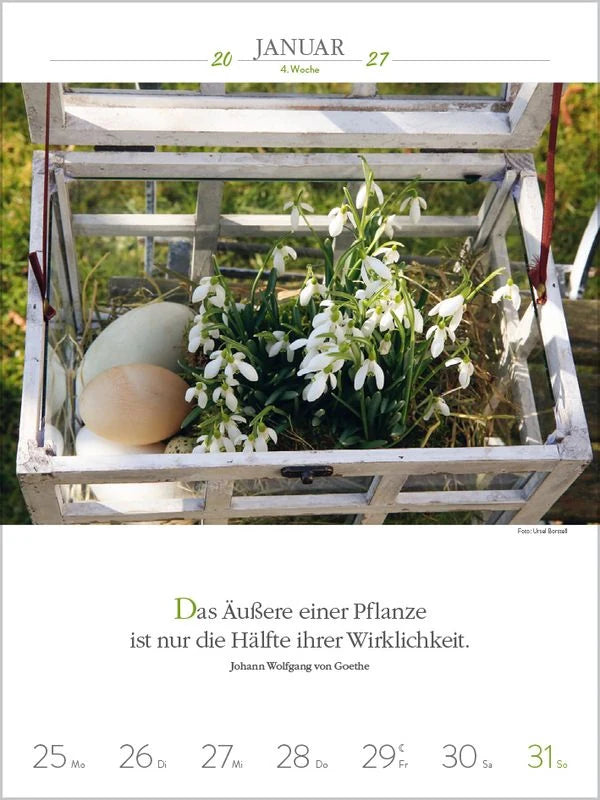 Literaturkalender Gartenlust 2027 – Ansicht