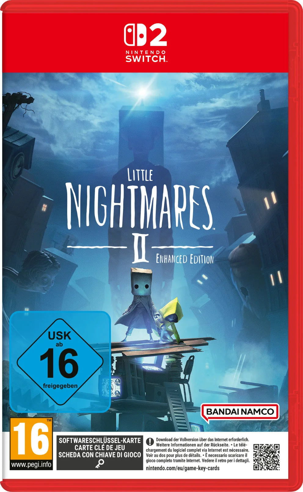 Cover: Little Nightmares II (Enhanced Edition) für Nintendo Switch 2. Publisher: Bandai Namco Entertainment Germany