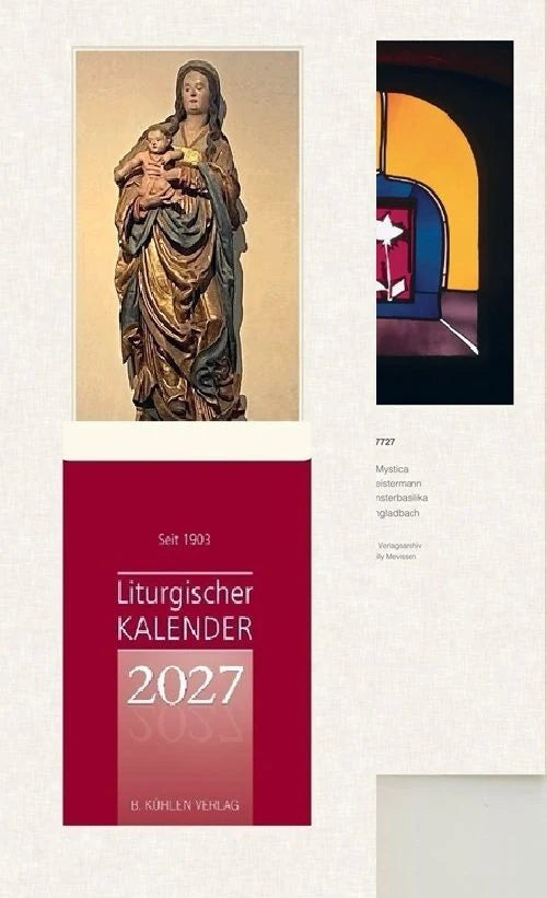 Wandkalender: Liturgischer Kalender 2027 Großdruckausgabe