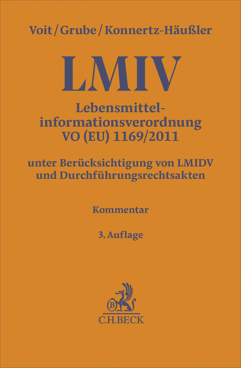 Lebensmittelinformationsverordnung. LMIV