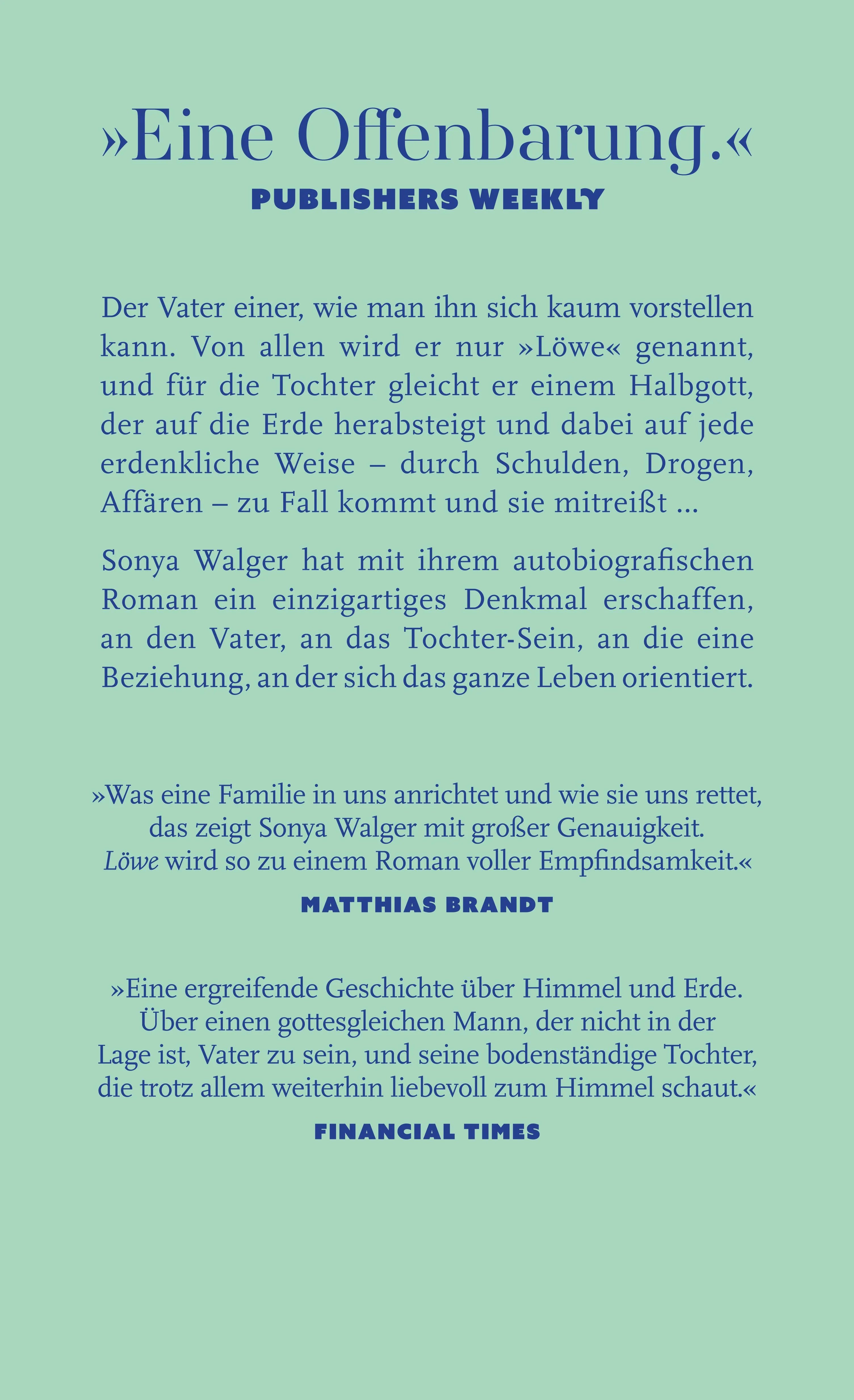 Rückseite: Löwe (Hardcover)