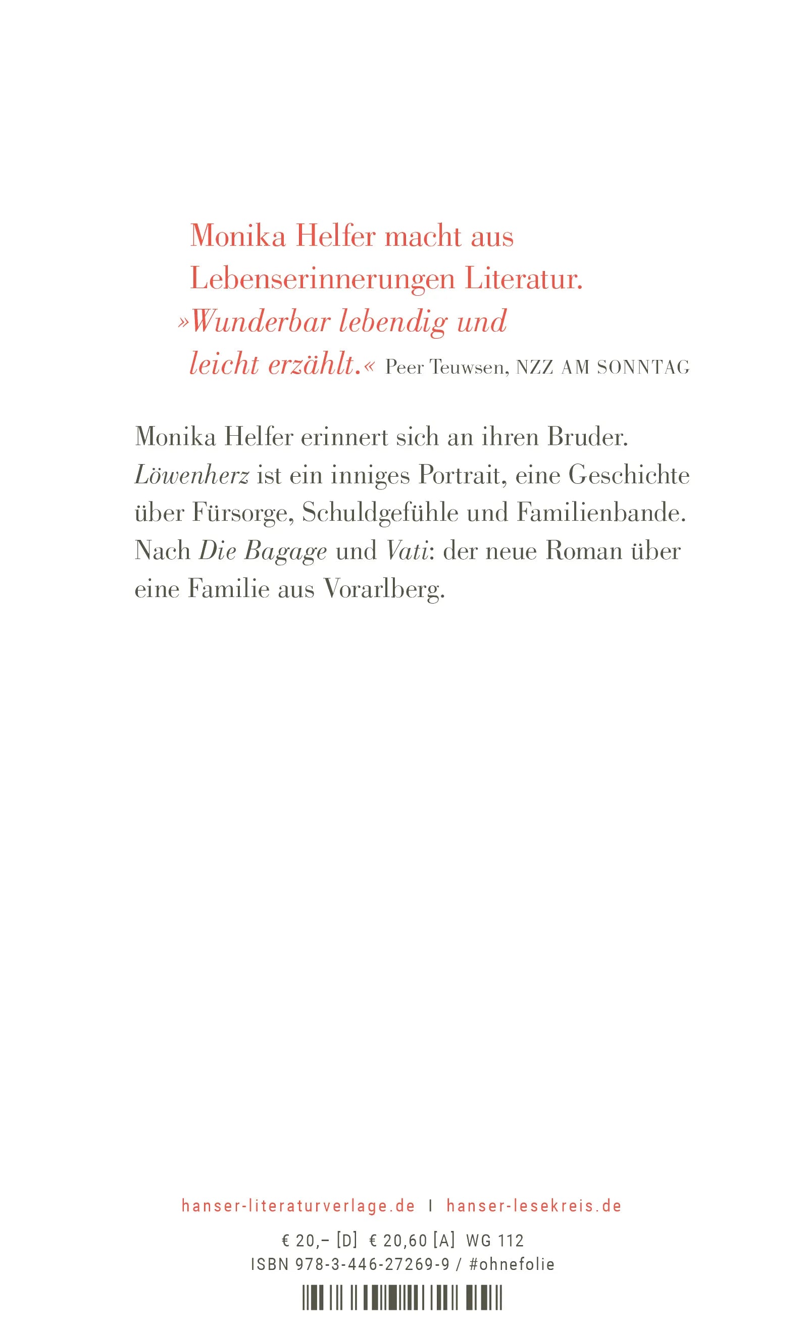 Monika Helfer - Löwenherz