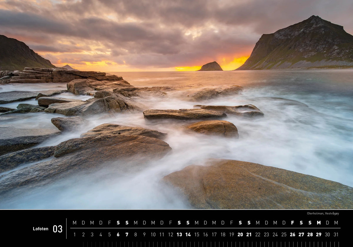 Lofoten Premiumkalender 2027 – Ansicht
