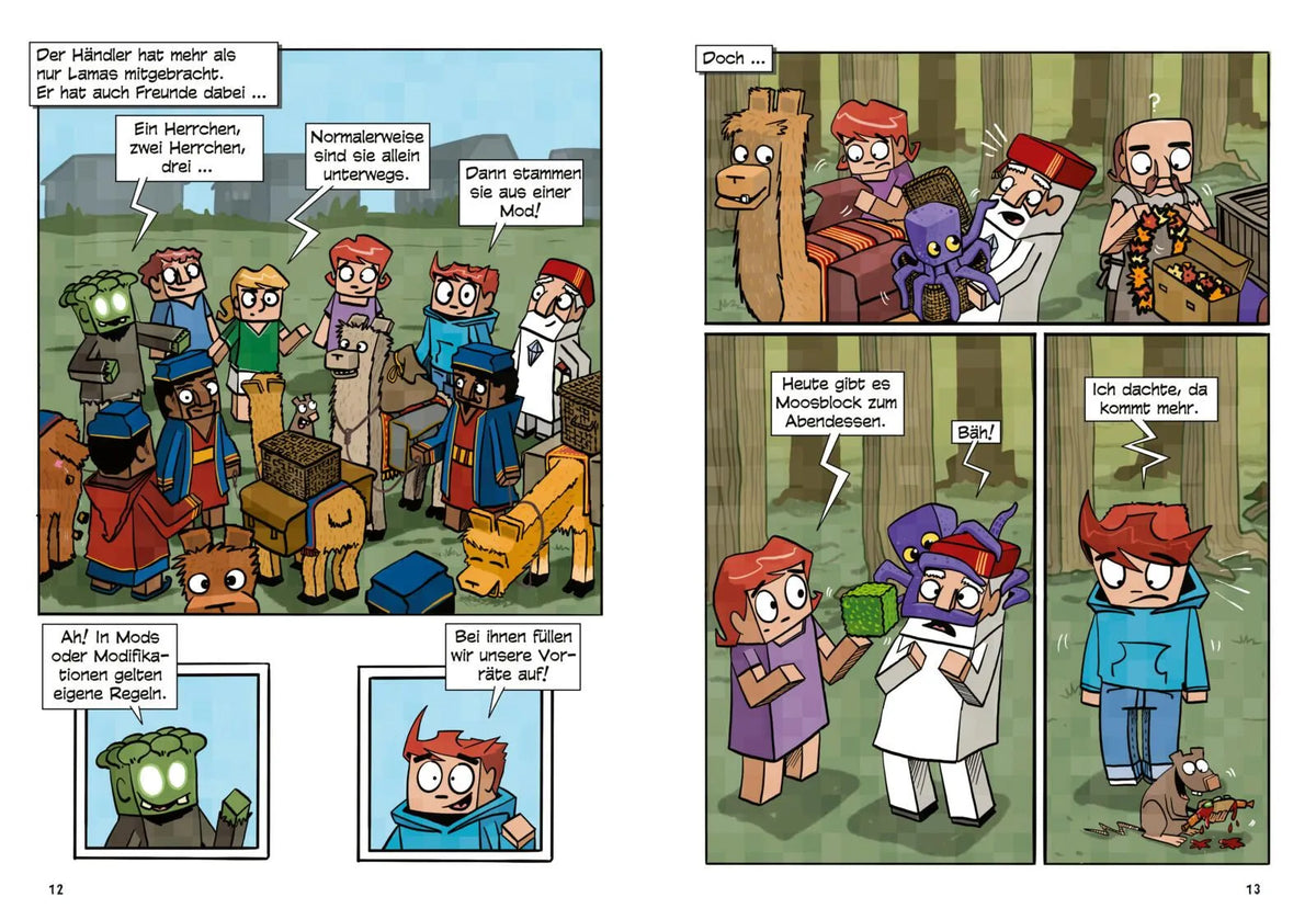 Detailansicht: Lohen – bis die Flammen lodern! – Ein Comic für Fans von Minecraft (Hardcover)