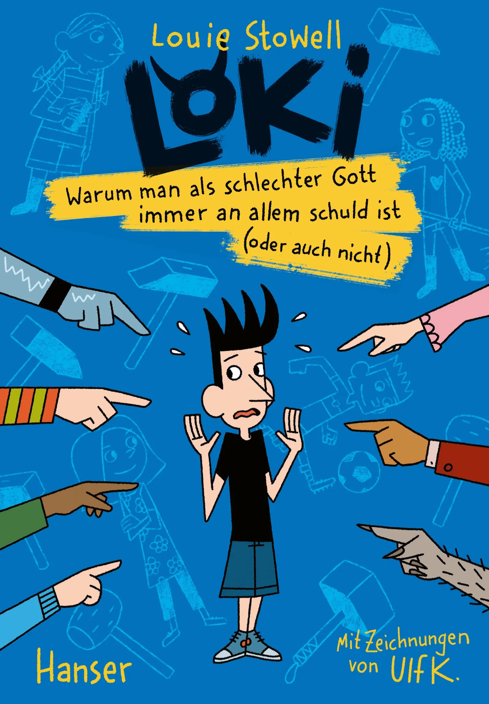 Buchcover von 'Loki - Warum man als schlechter Gott immer an allem schuld ist' - Gebundene Ausgabe von Louie Stowell