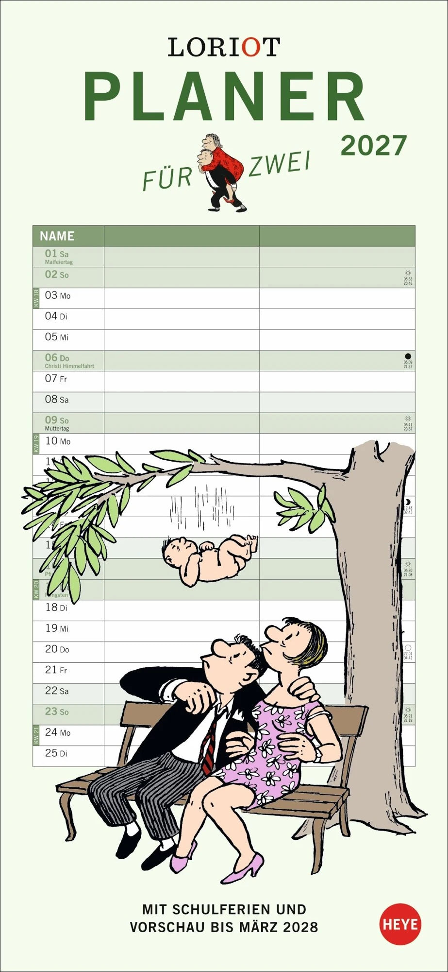 Wandkalender: Loriot Planer für zwei 2027