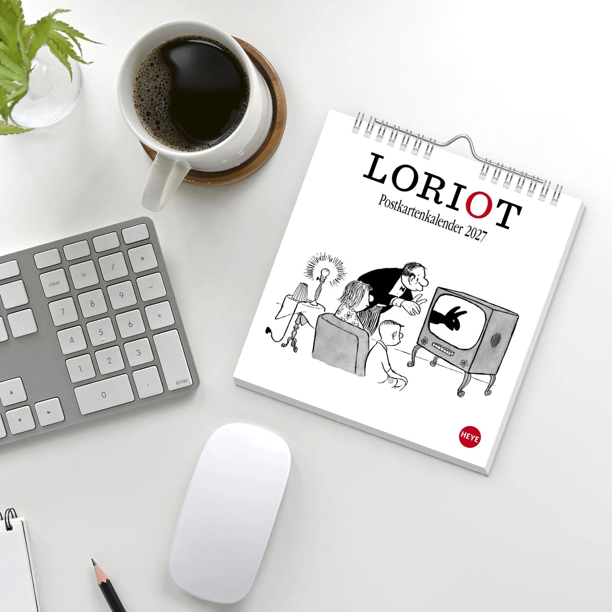 Loriot Postkartenkalender 2027 – Ansicht