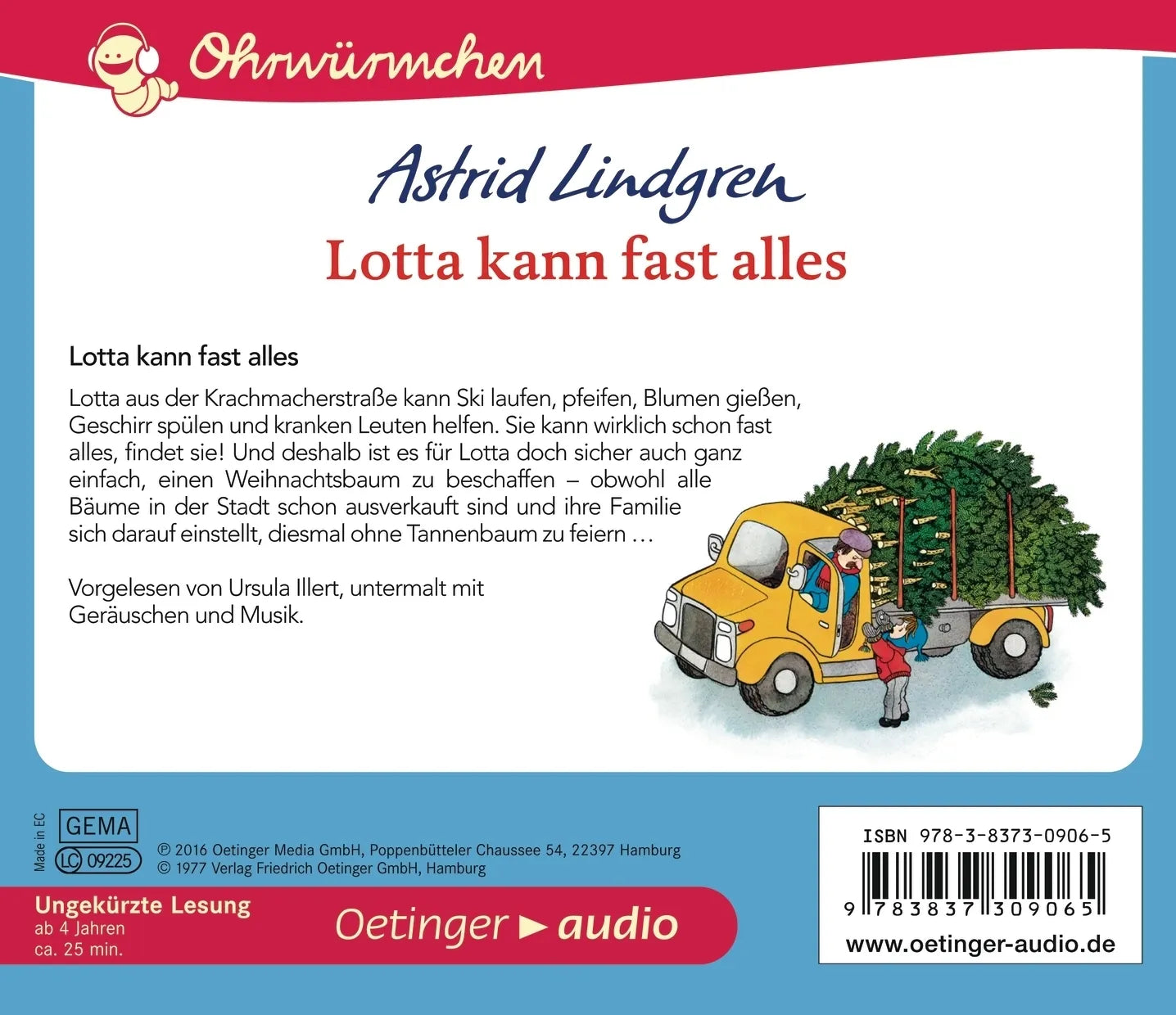 Buchrückseite von 'Lotta kann fast alles' mit Klappentext - Hörbuch (CD)