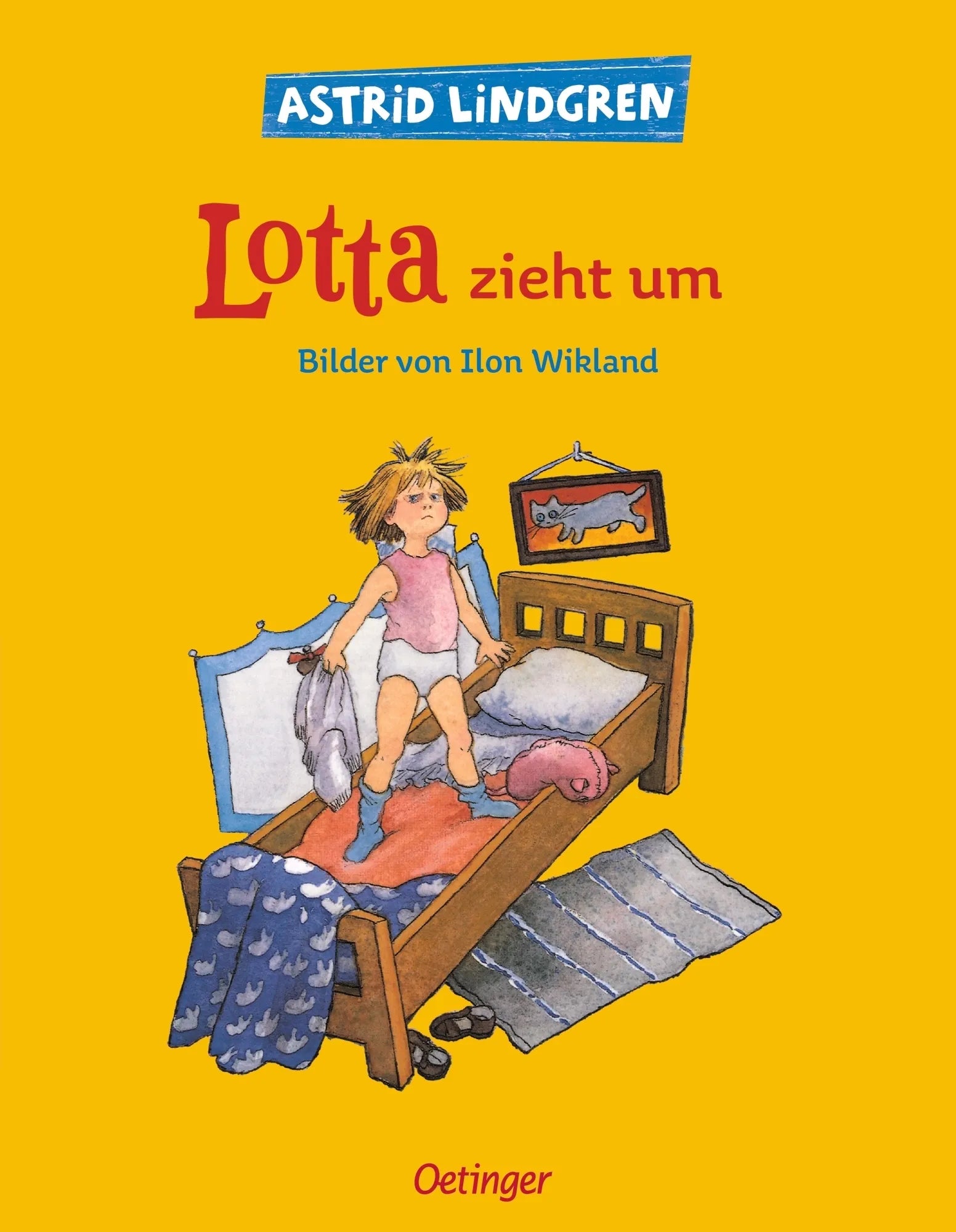 Buchcover von 'Lotta zieht um' - Gebundene Ausgabe von Astrid Lindgren