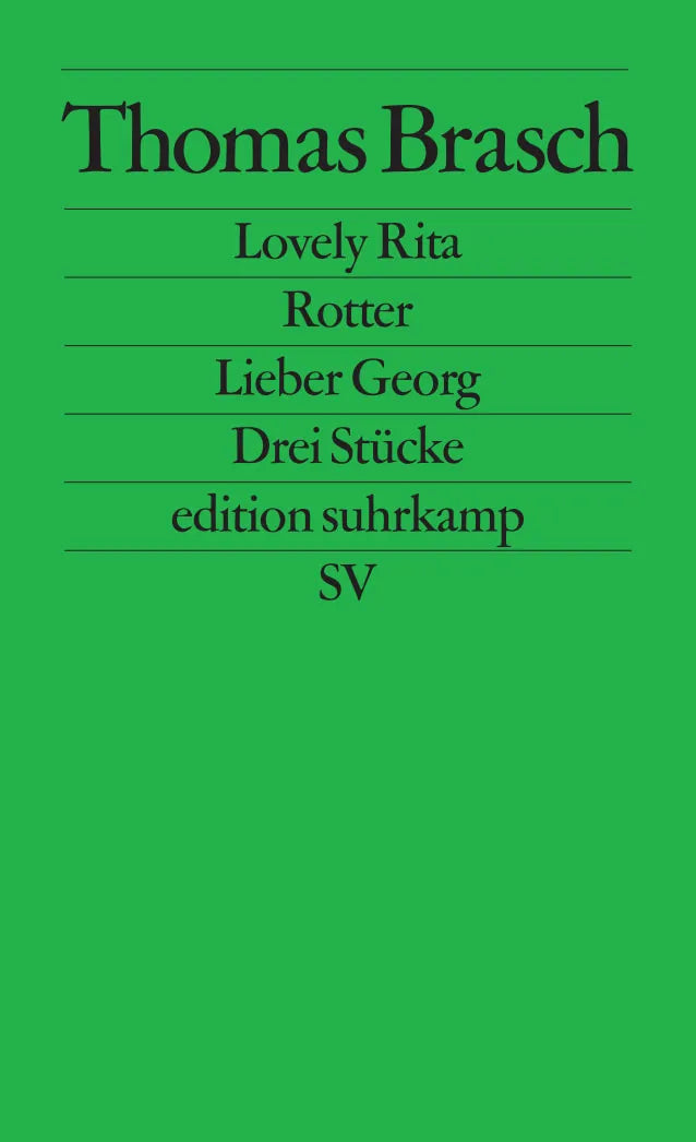 Buchcover von 'Lovely Rita, Rotter, Lieber Georg' - Taschenbuch von Thomas Brasch