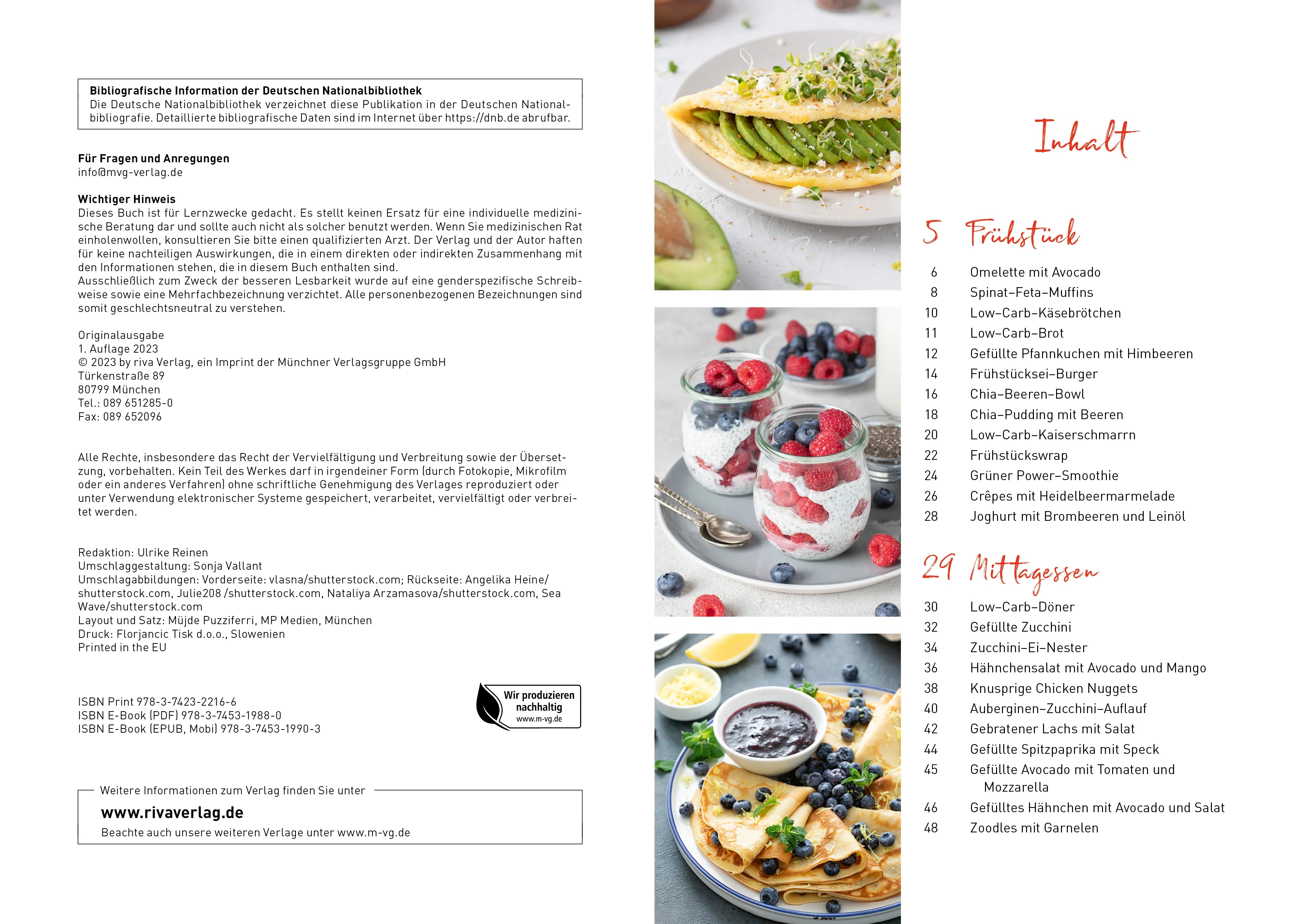 Innenansicht von 'Low-Carb-Expressküche' - Taschenbuch