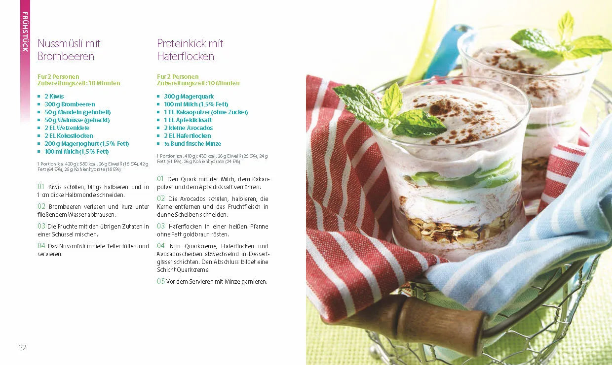 Innenansicht von 'Low-Carb für Sportler' - Taschenbuch