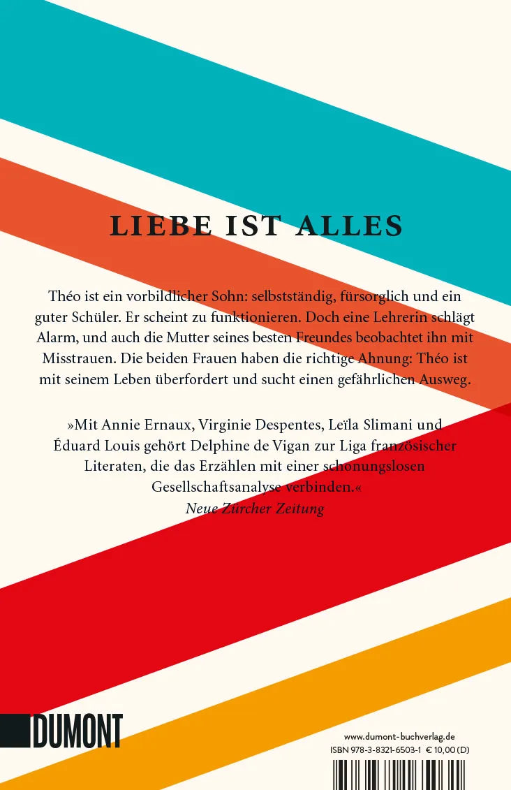 Buchrückseite von 'Loyalitäten' mit Klappentext - Taschenbuch