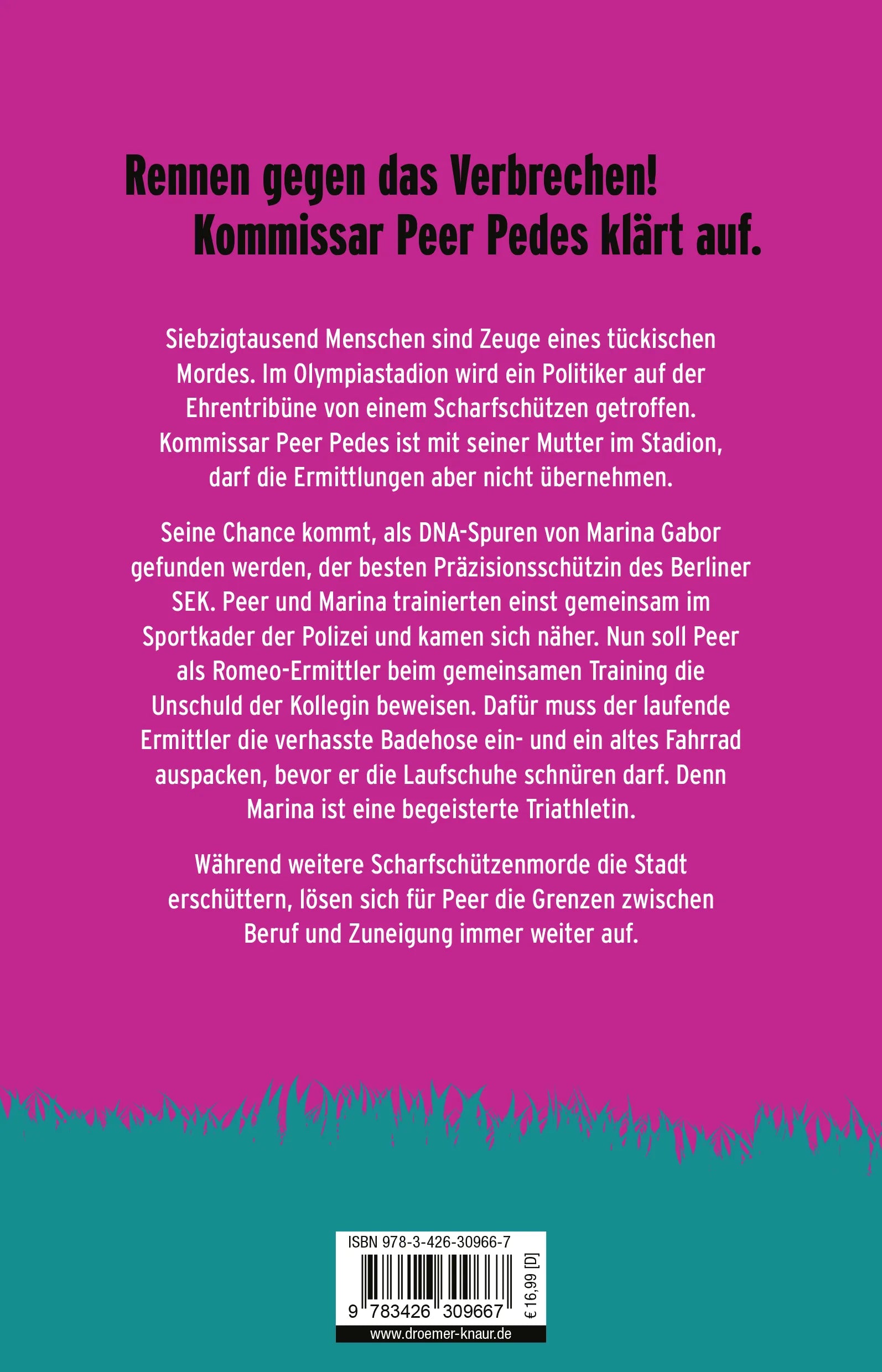 Buchrückseite von 'Lügen haben schnelle Beine' mit Klappentext - Paperback