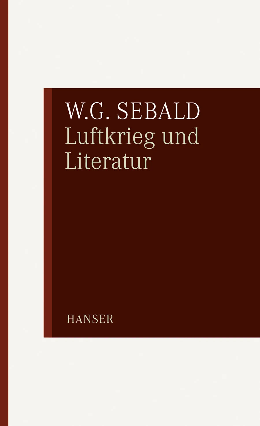 Buchcover von 'Luftkrieg und Literatur' - Taschenbuch von W.G. Sebald