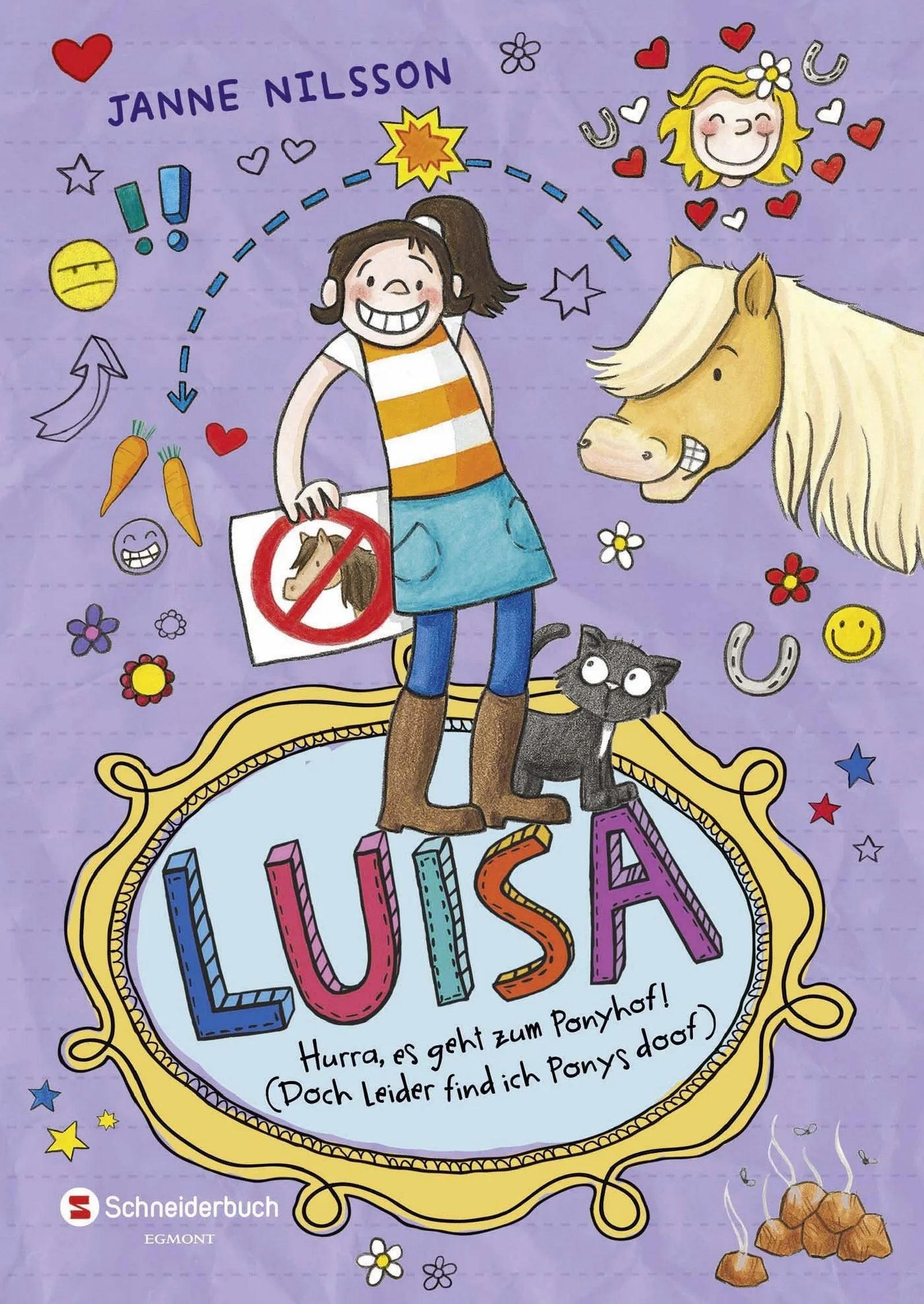 Buchcover von 'Luisa - Hurra, es geht zum Ponyhof!' - Gebundene Ausgabe von Janne Nilsson
