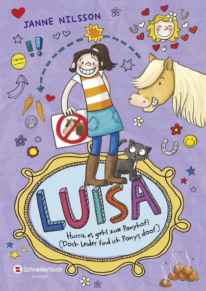 Buchcover von 'Luisa - Hurra, es geht zum Ponyhof!' - Gebundene Ausgabe von Janne Nilsson