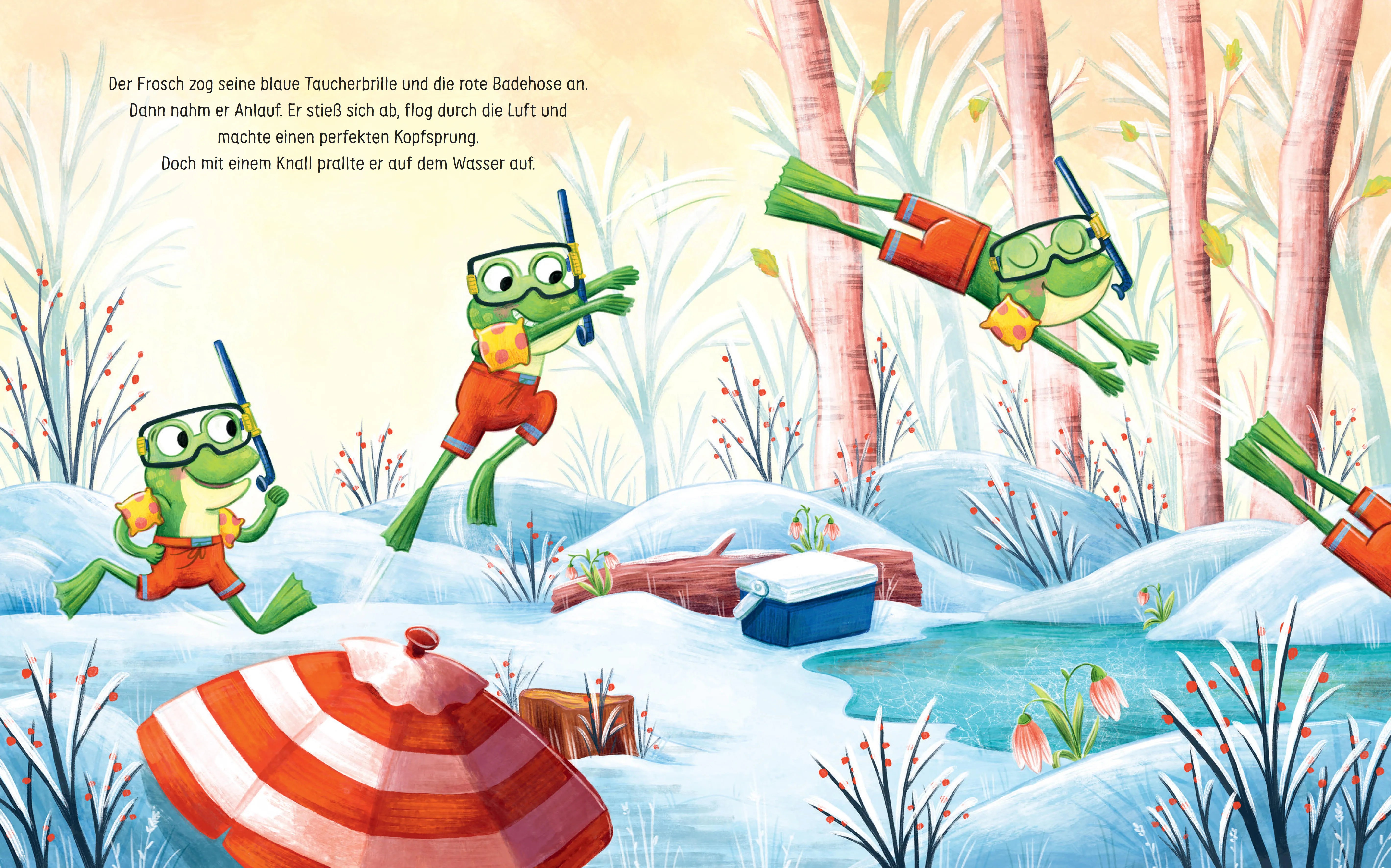 Produktansicht: Der kleine Frosch will schwimmen gehen! (Gebundene Ausgabe)