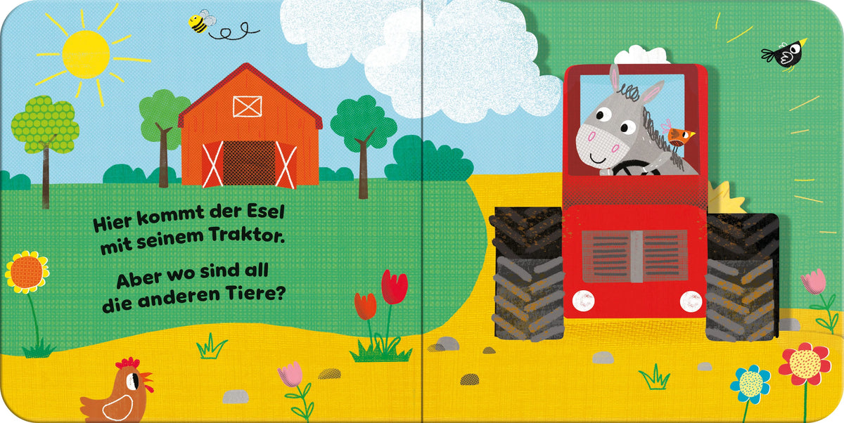 Detailansicht: Lustige Pop-ups: Bauernhoftiere (Hardcover)