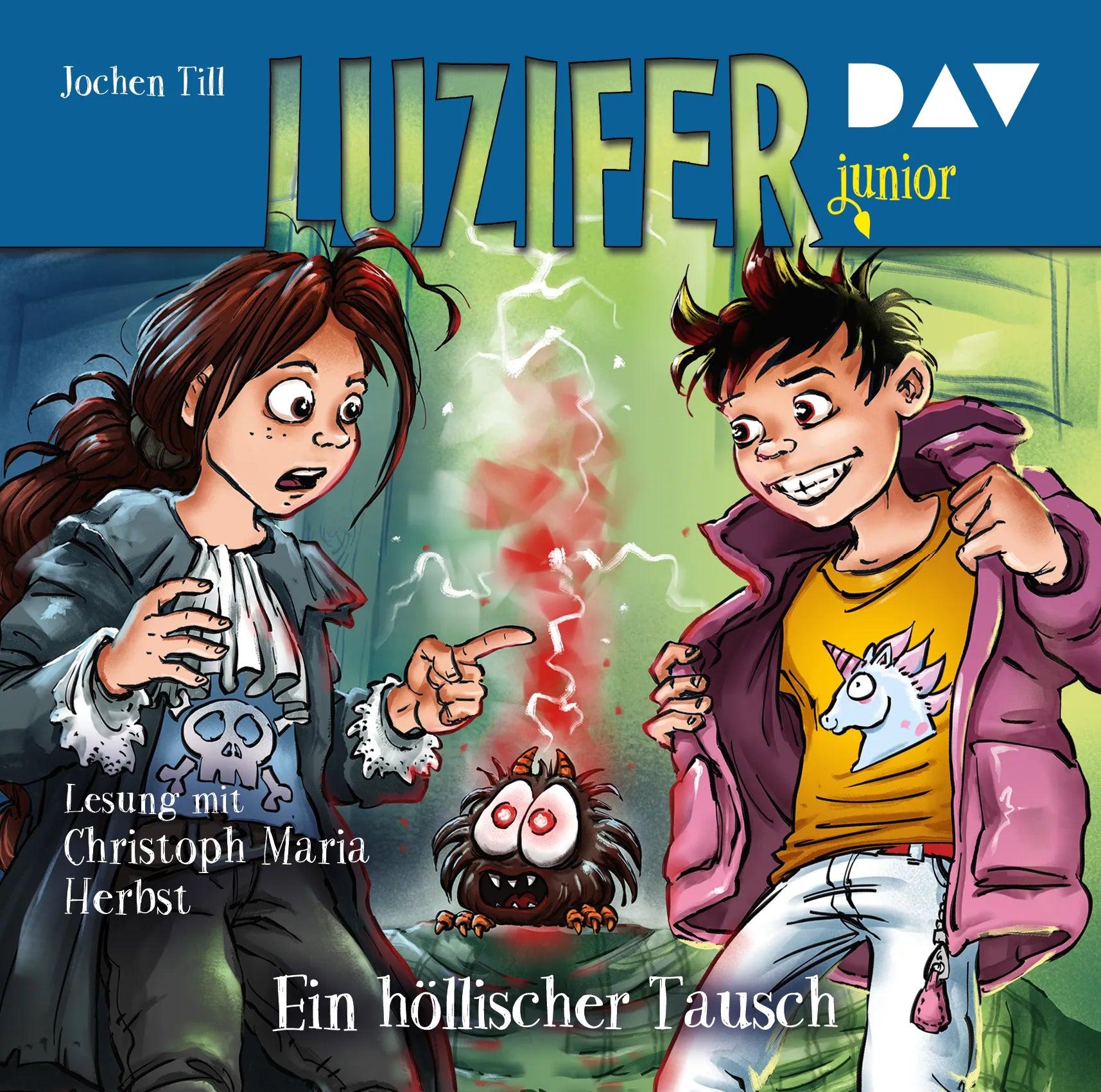 Buchcover von 'Luzifer junior – Teil 5: Ein höllischer Tausch' - Hörbuch (CD) von Jochen Till