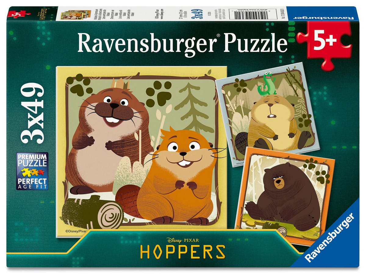 Kinderpuzzle: Kinderpuzzle 3x49 Teile - Mabels Abenteuer