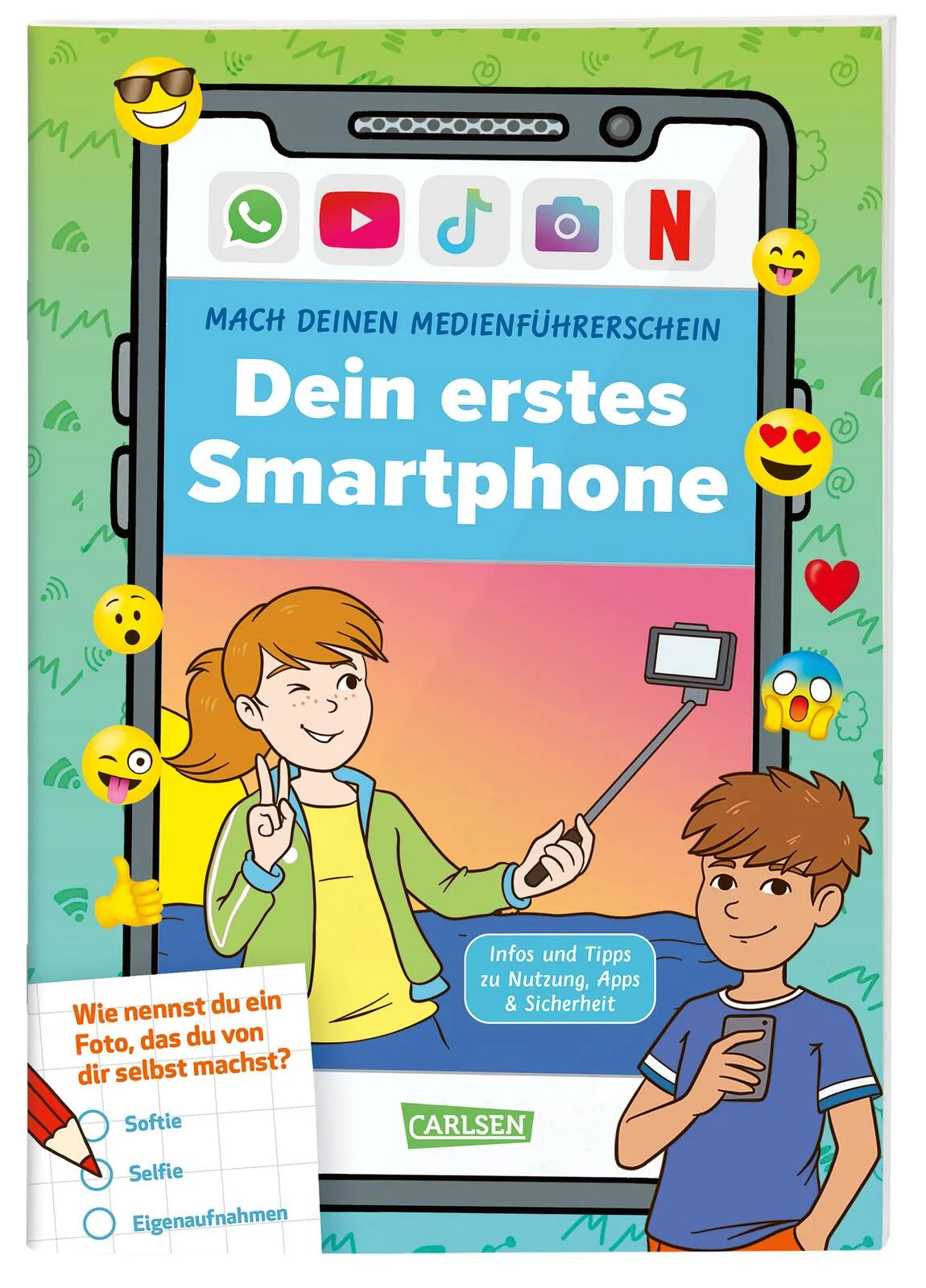 Buchcover von 'Mach deinen Medienführerschein: Dein erstes Smartphone' - Taschenbuch von Thomas Feibel