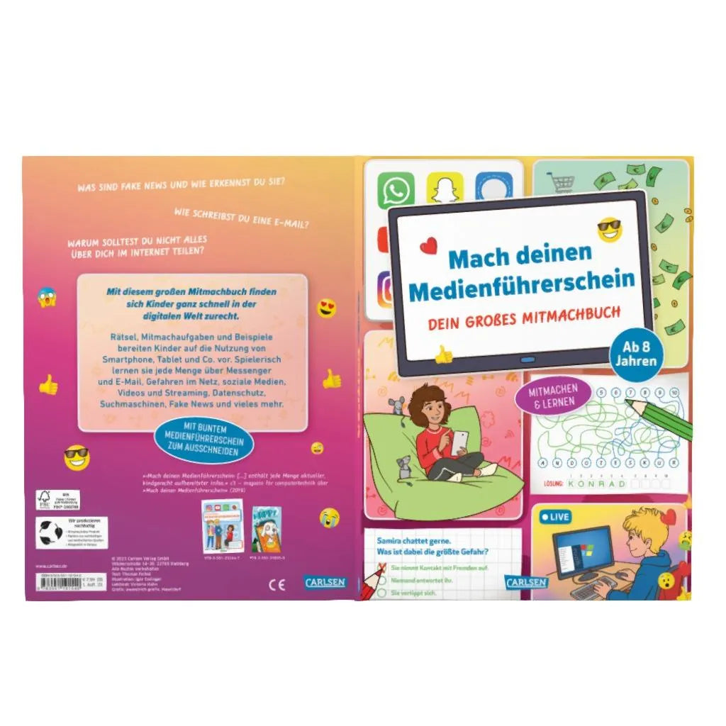 Produktansicht: Mach deinen Medienführerschein: Dein großes Mitmachbuch (Taschenbuch)