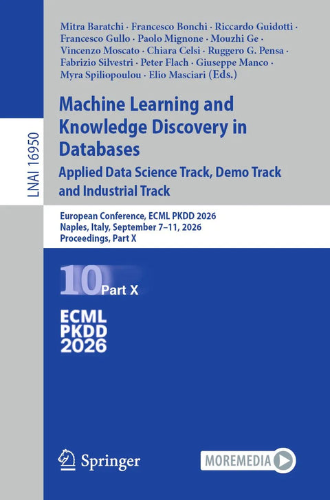 Machine Learning and Knowledge Discovery in Databases. Applied Data Science Track, Demo Track and Industrial Track